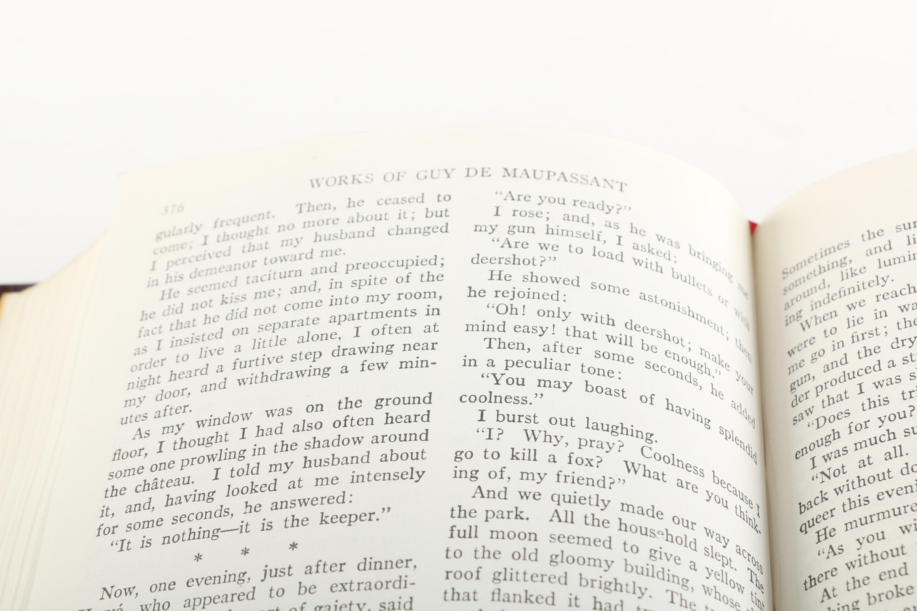 Antique A. Conan Doyle and Guy de Maupassant Works