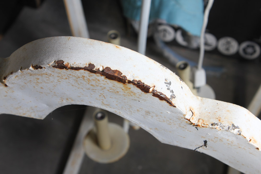 White Cast Iron Light Fixture