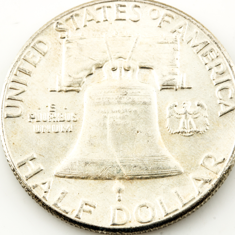 Twenty-Seven Franklin Silver Half Dollars