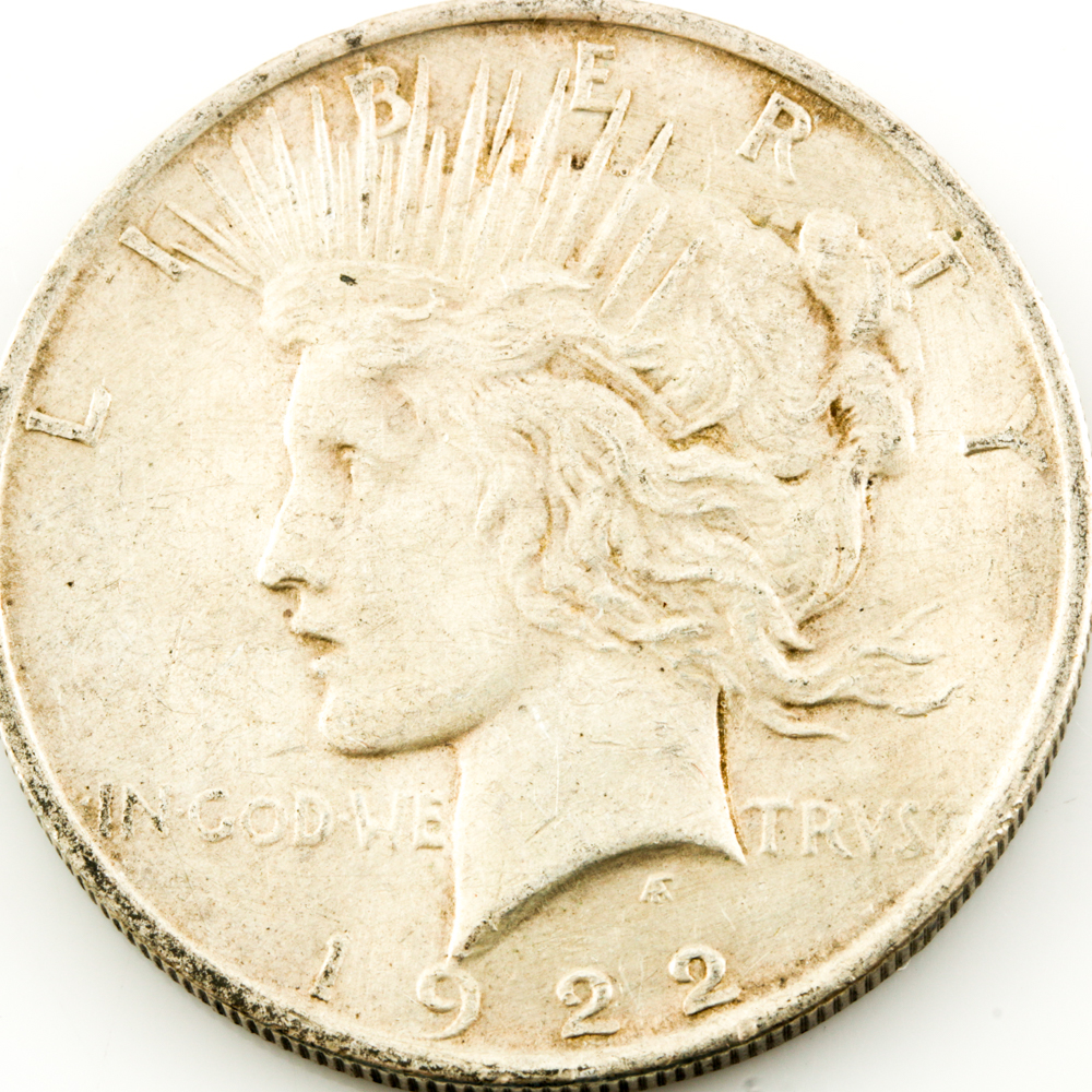 Nine Peace Silver Dollars