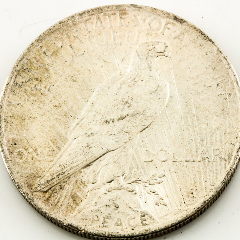 Twenty Peace Silver Dollars