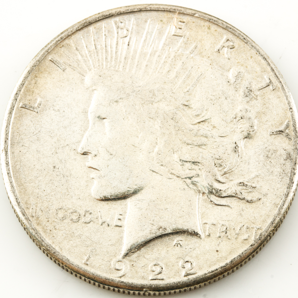 Ten Peace Silver Dollars