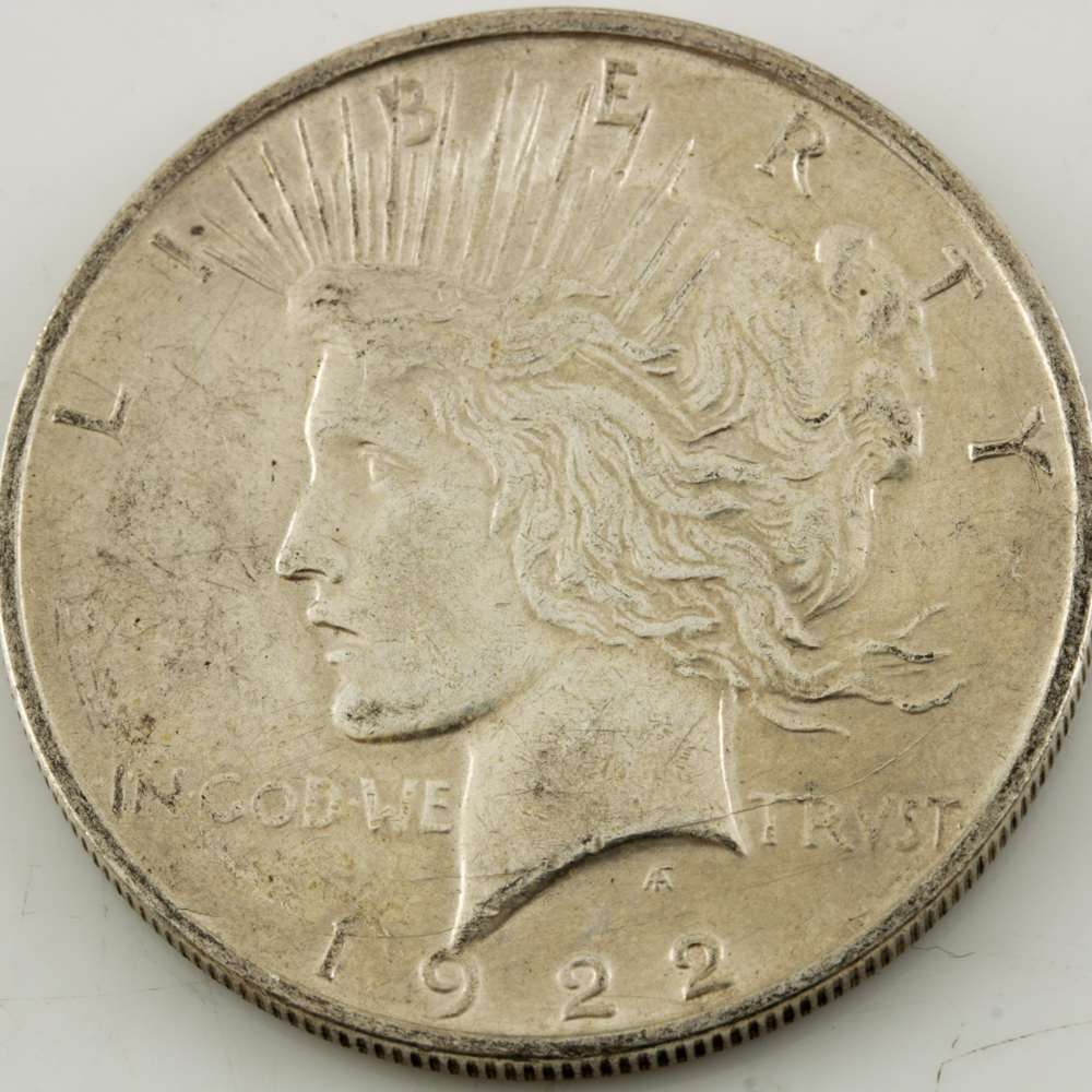 Ten Peace Silver Dollars