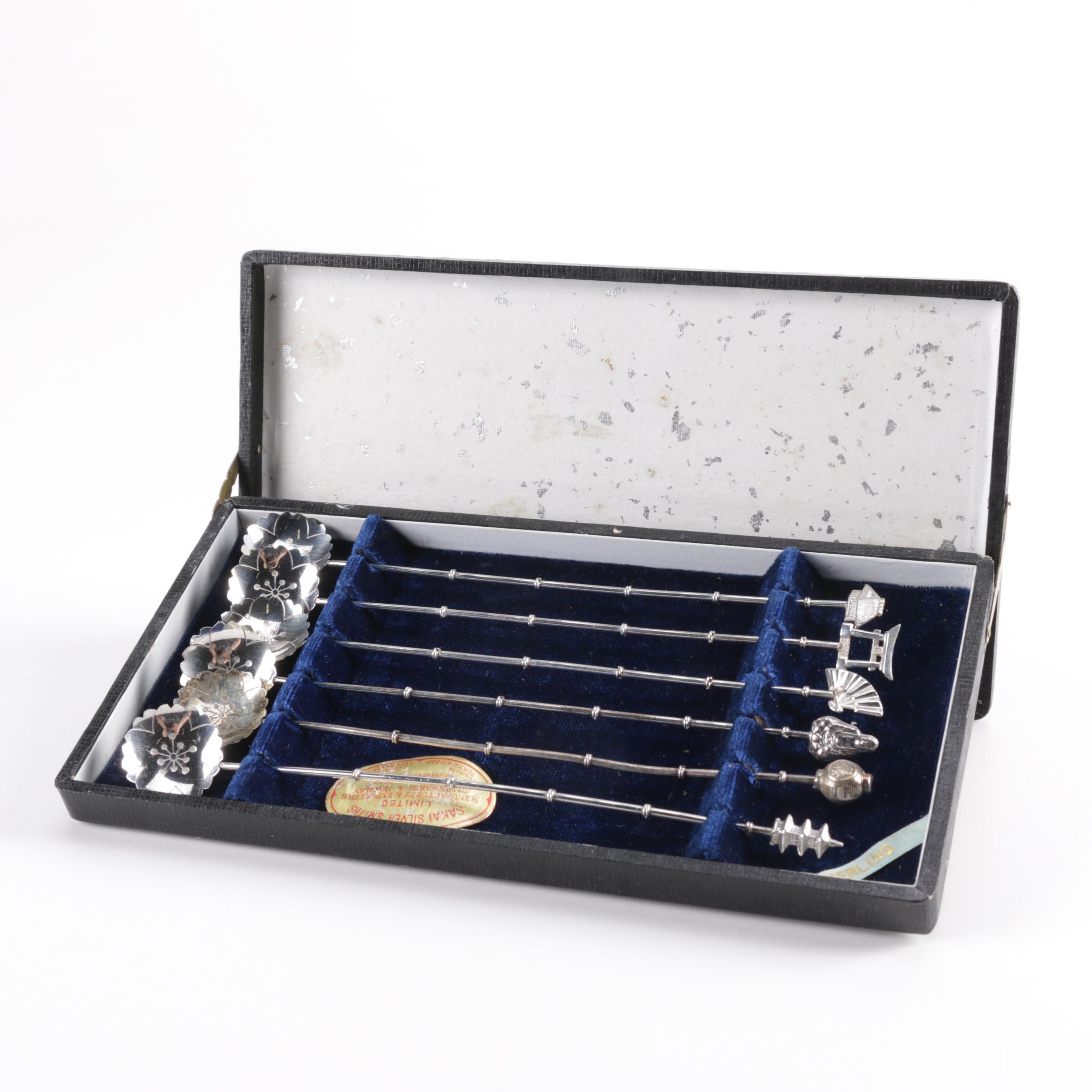 Sakai Silver Smiths Japanese Sterling Silver Cocktail Spoons