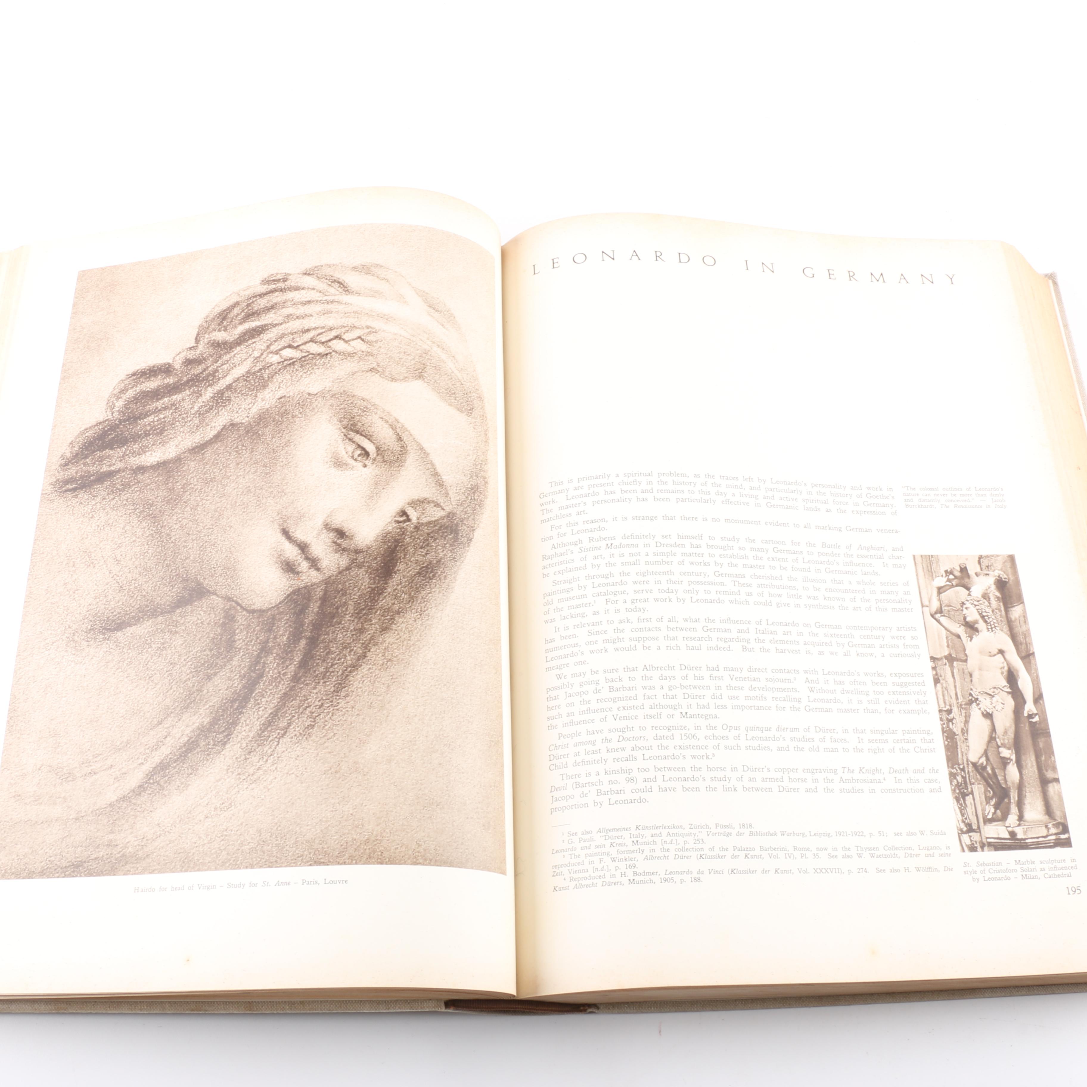 1956 "Leonardo Da Vinci" Italian Art Book