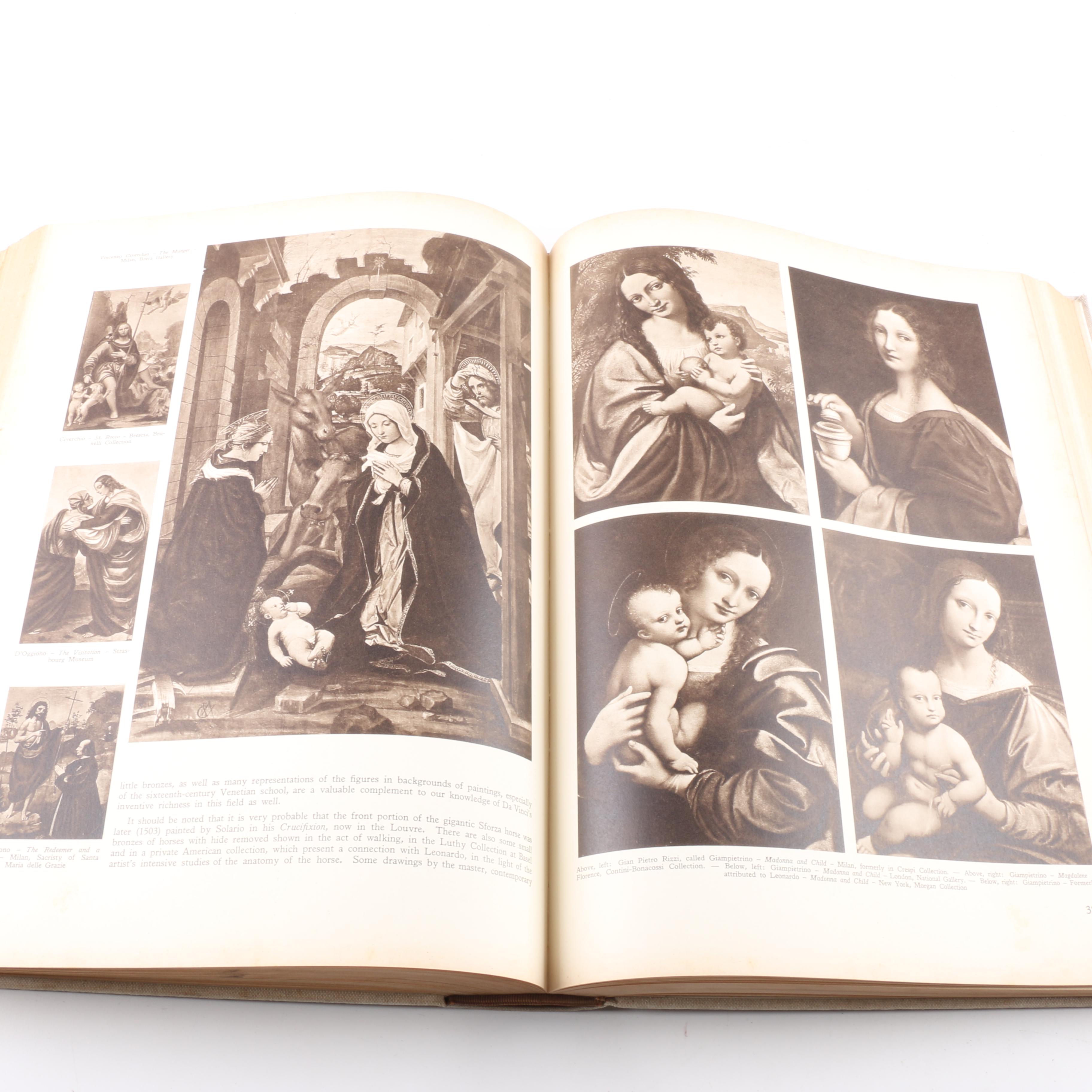 1956 "Leonardo Da Vinci" Italian Art Book