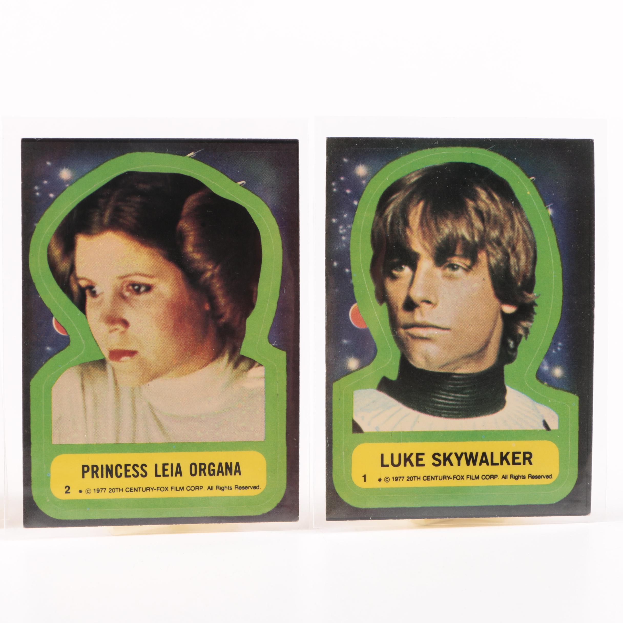 1977 "Star Wars" Sticker Card Set