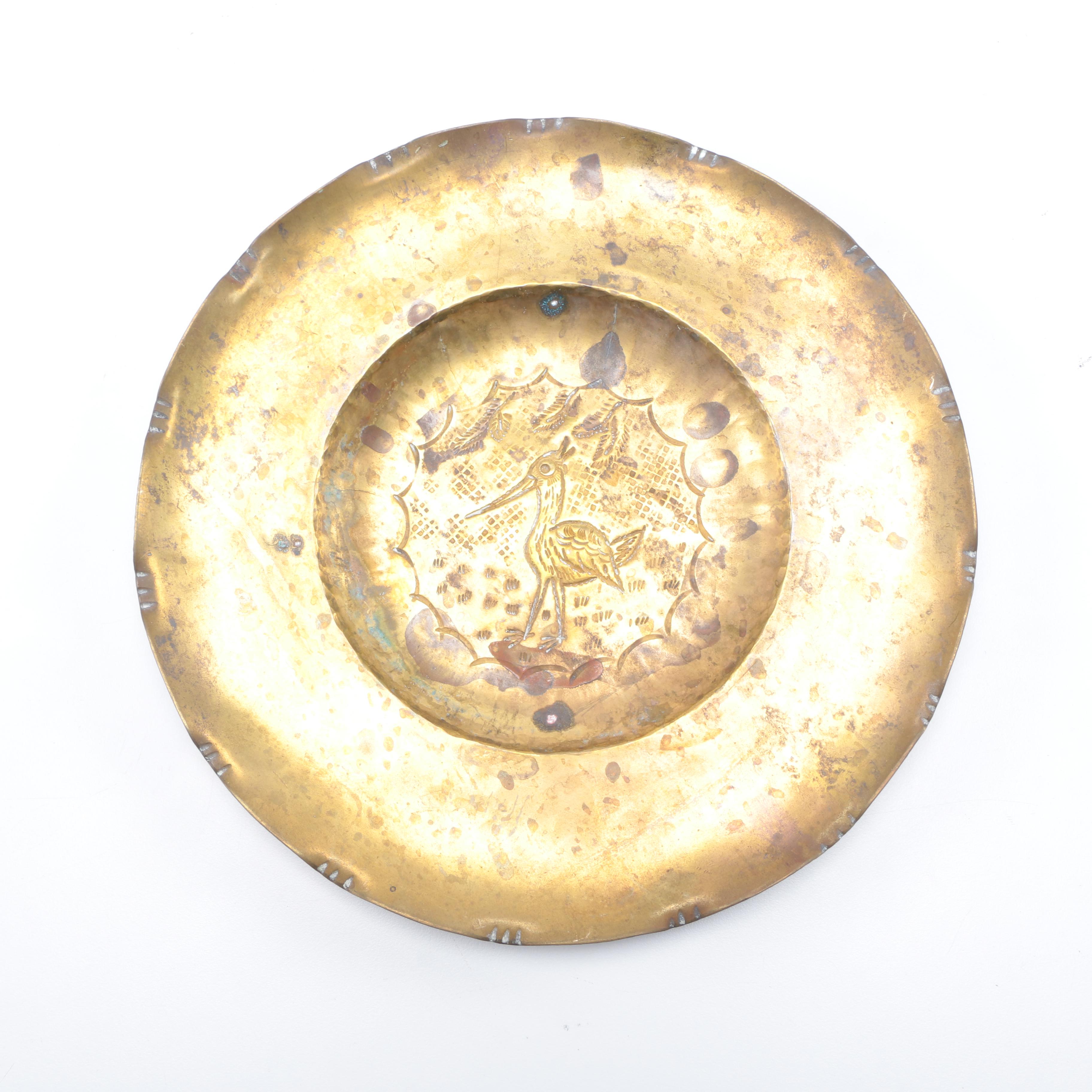 Hammered Brass Plates