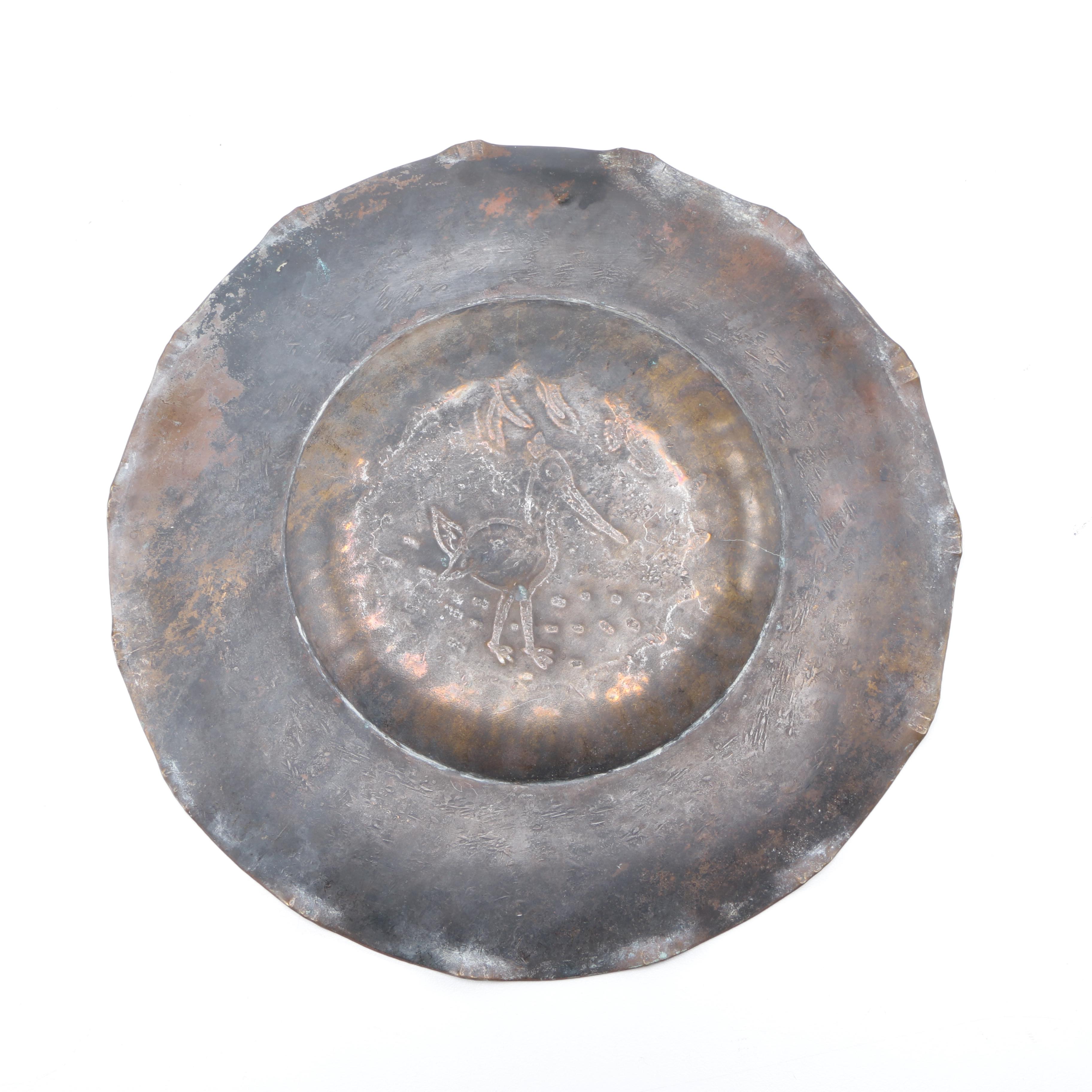 Hammered Brass Plates