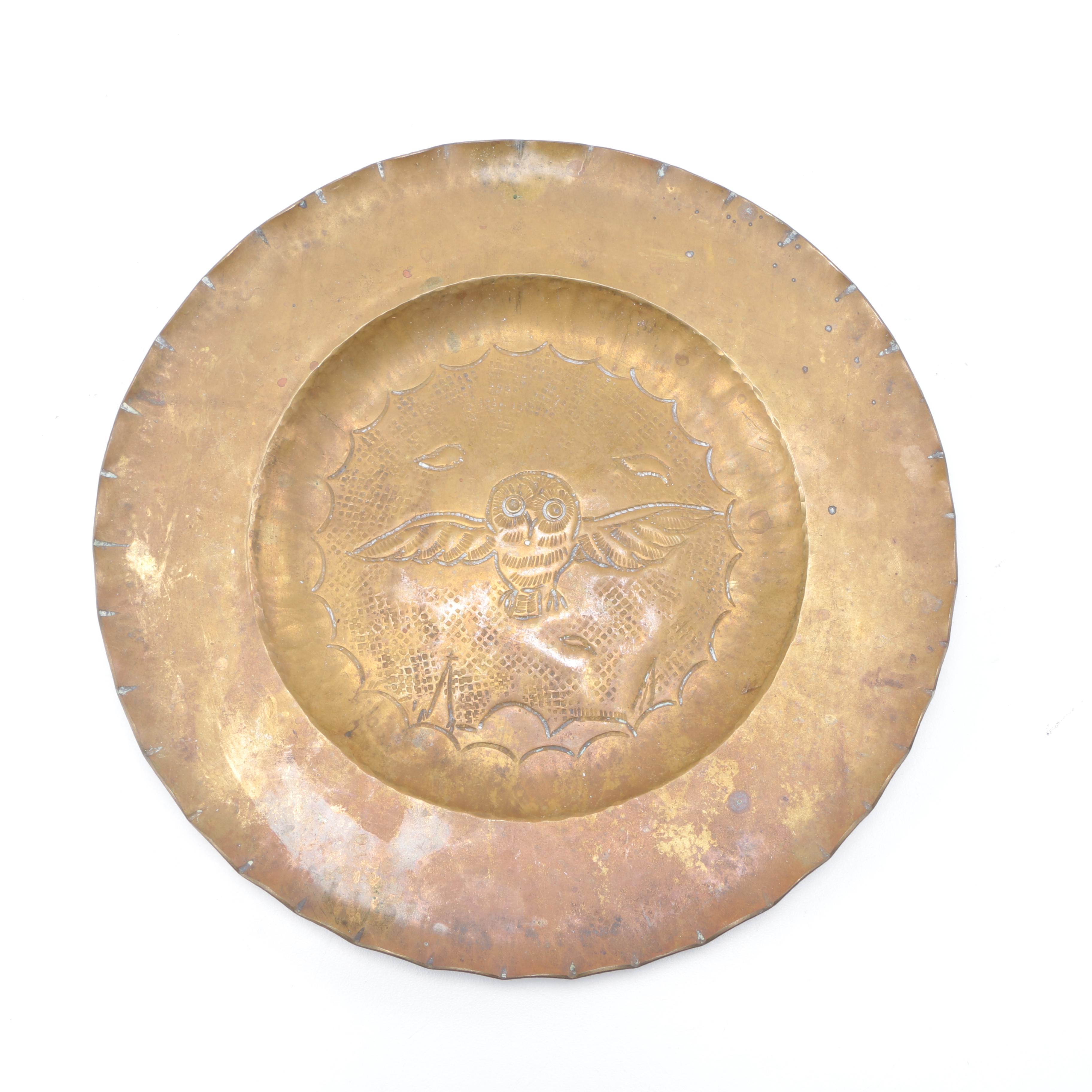 Hammered Brass Plates