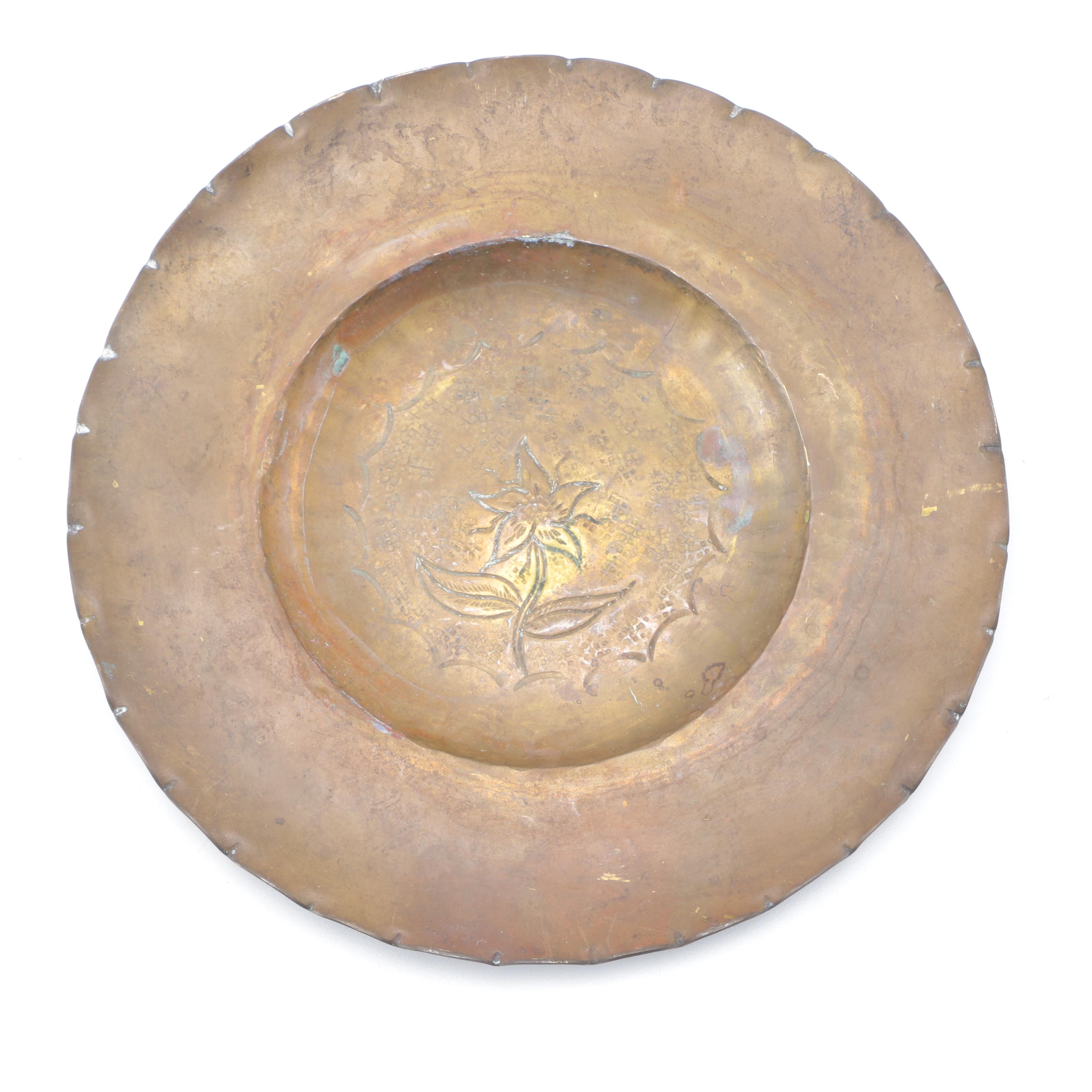 Hammered Brass Plates