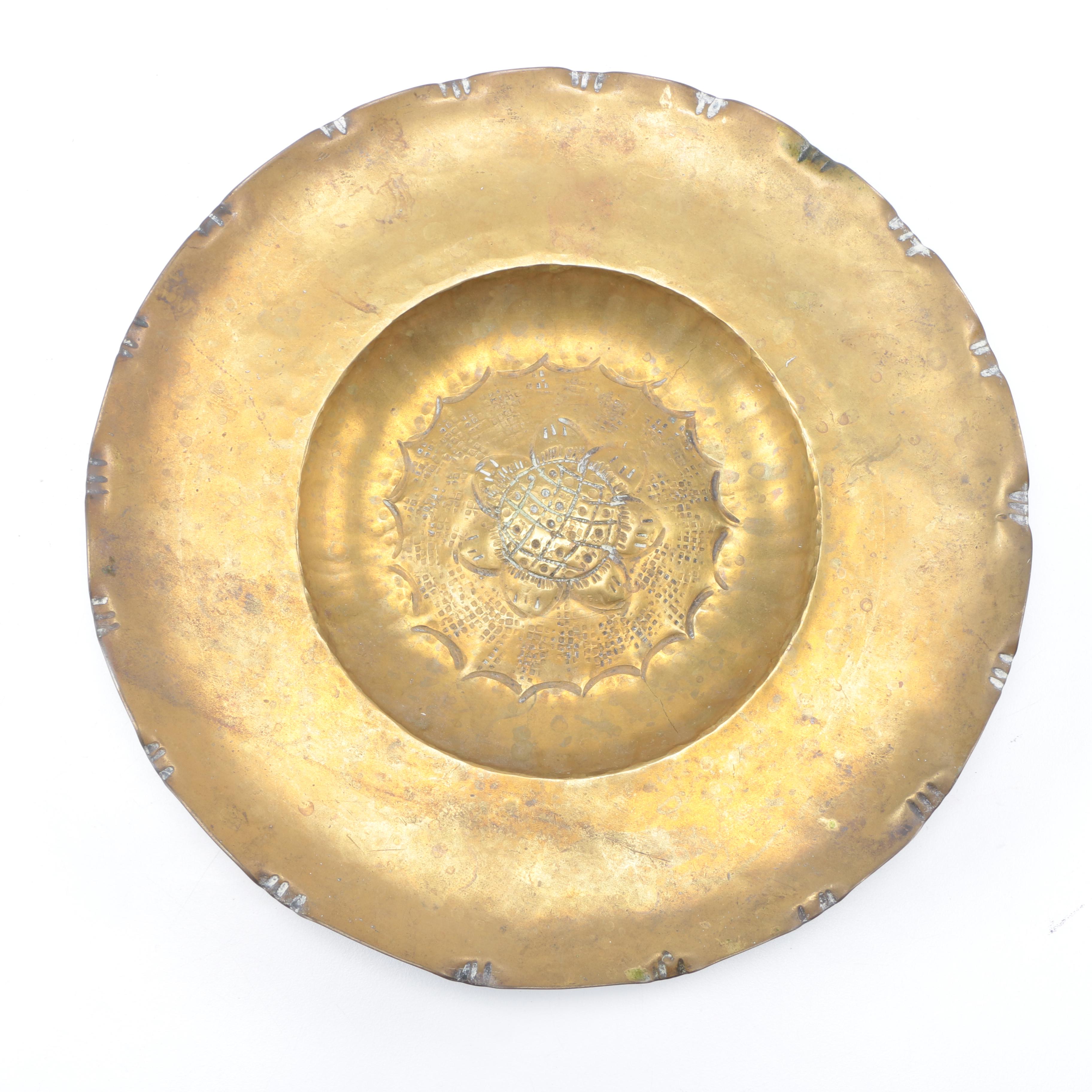 Hammered Brass Plates