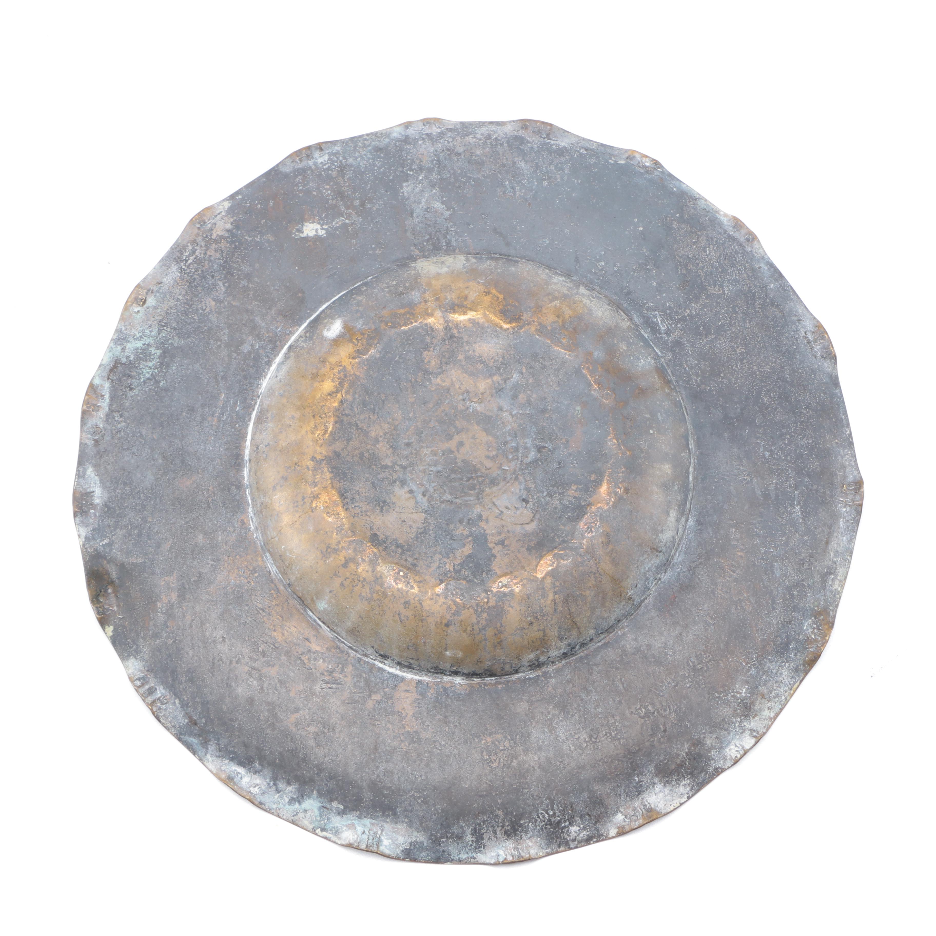 Hammered Brass Plates