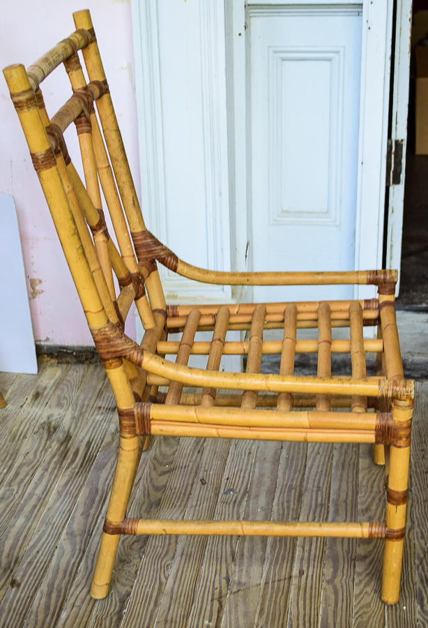 Set of Rattan Side Chairs