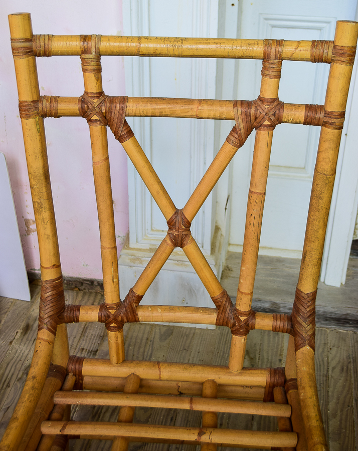 Set of Rattan Side Chairs
