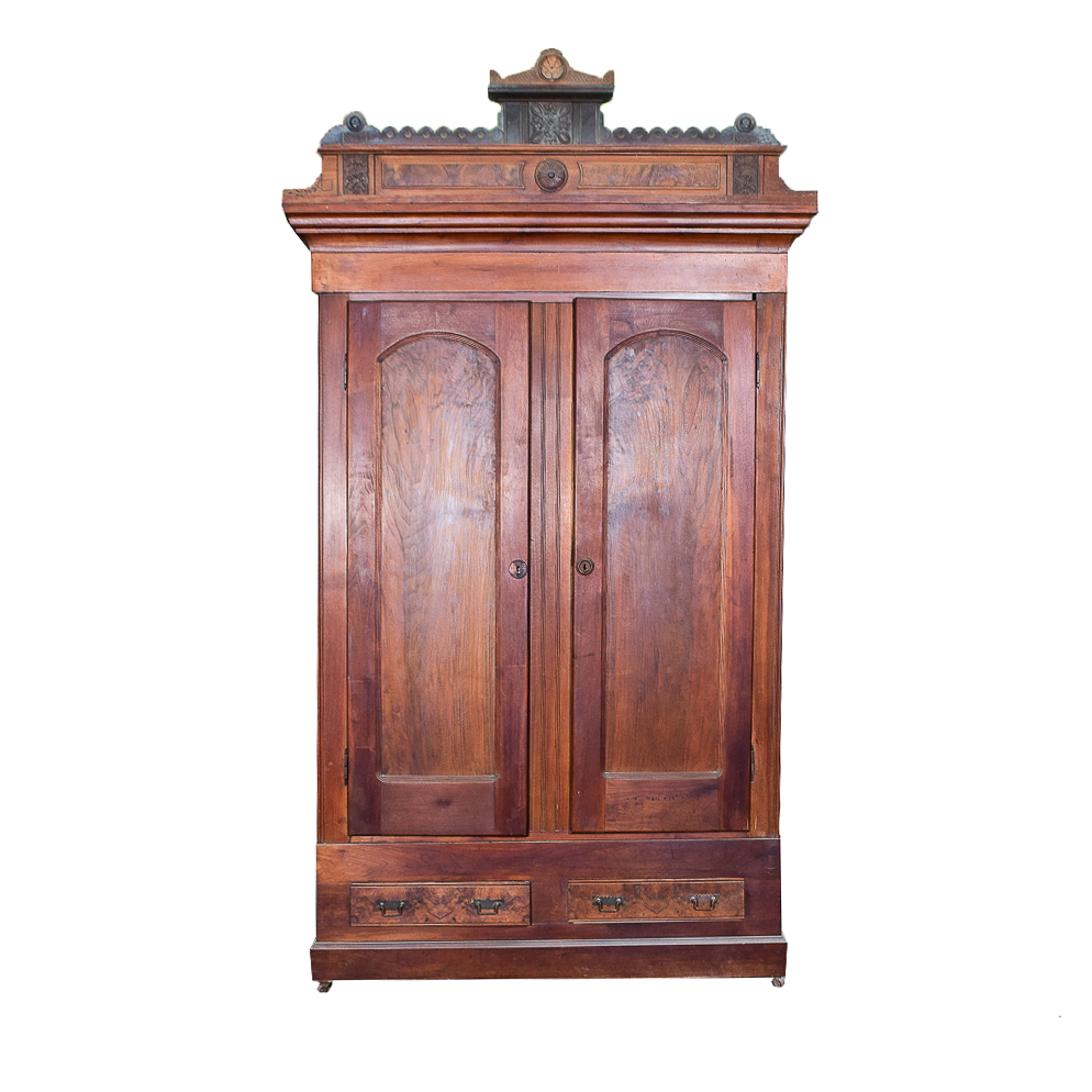 Antique Victorian Eastlake Style Wardrobe