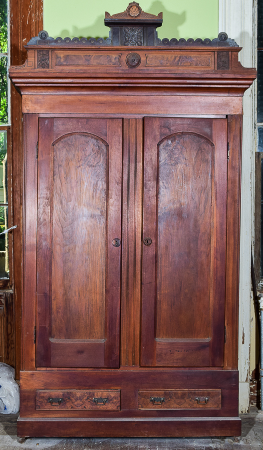 Antique Victorian Eastlake Style Wardrobe
