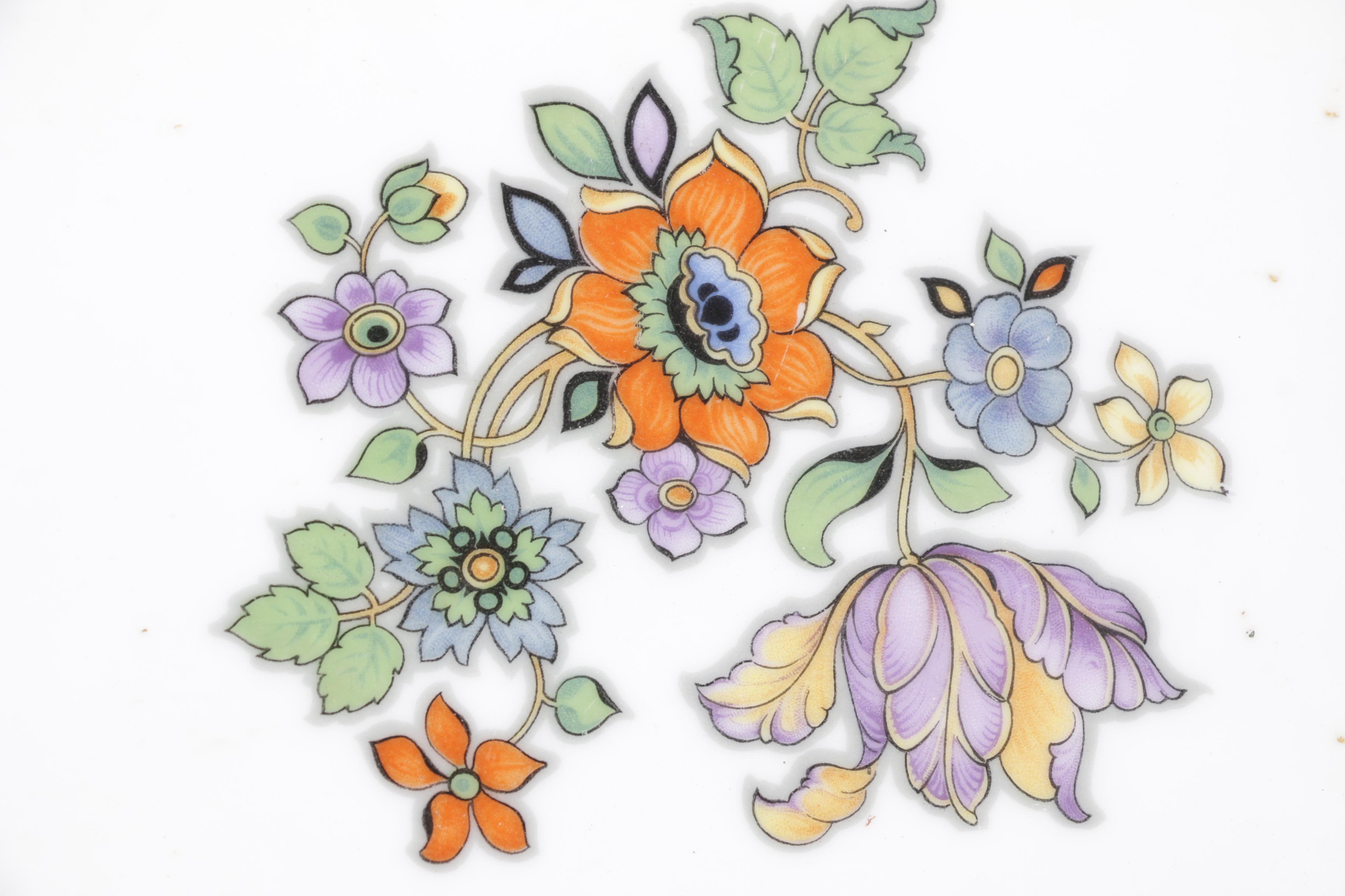 Z.eh Scherzer and Co. Porcelain Plates and Platter