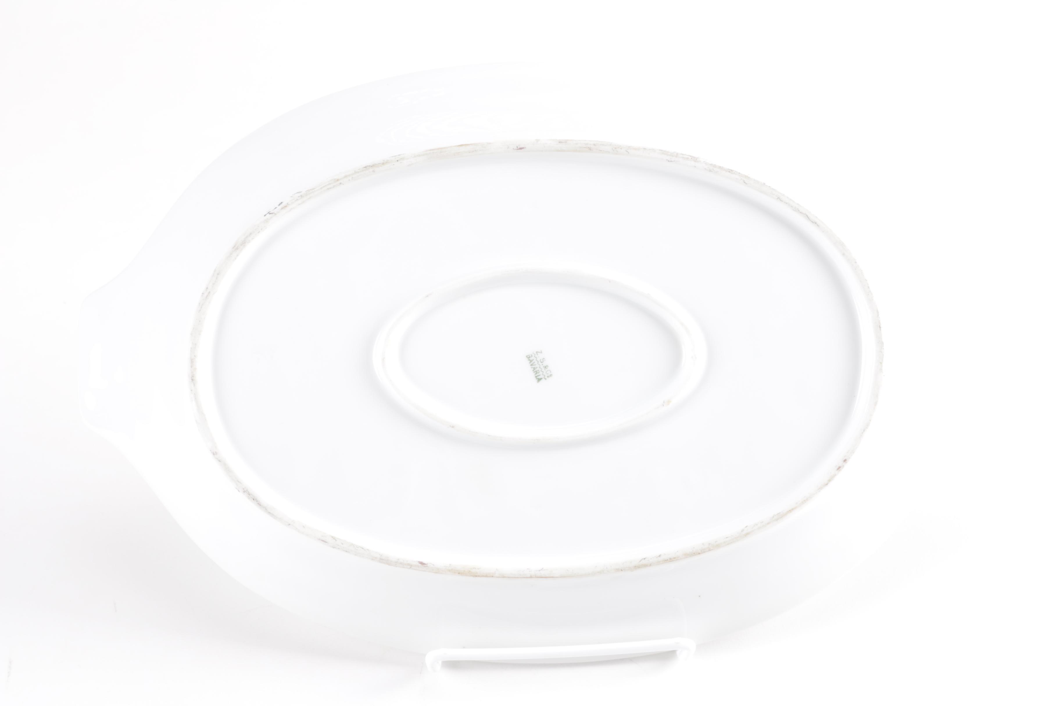 Z.eh Scherzer and Co. Porcelain Plates and Platter