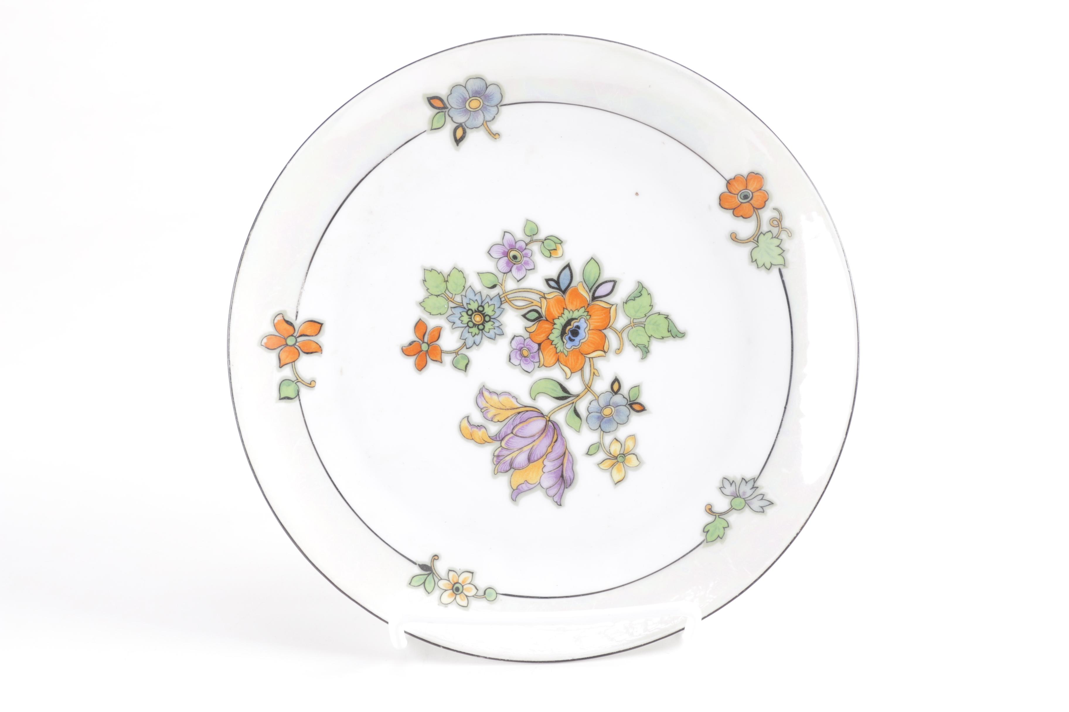 Z.eh Scherzer and Co. Porcelain Plates and Platter