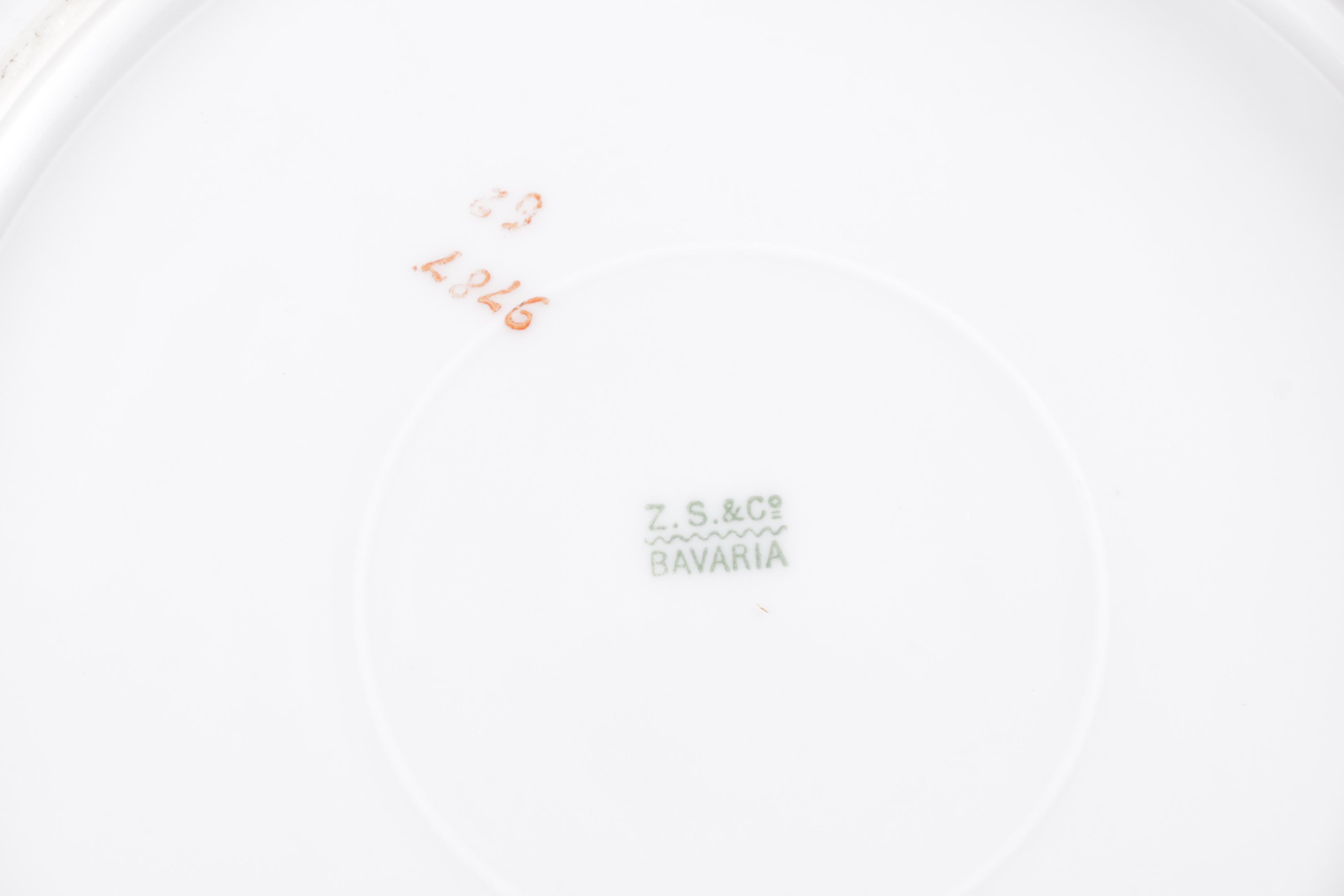 Z.eh Scherzer and Co. Porcelain Plates and Platter