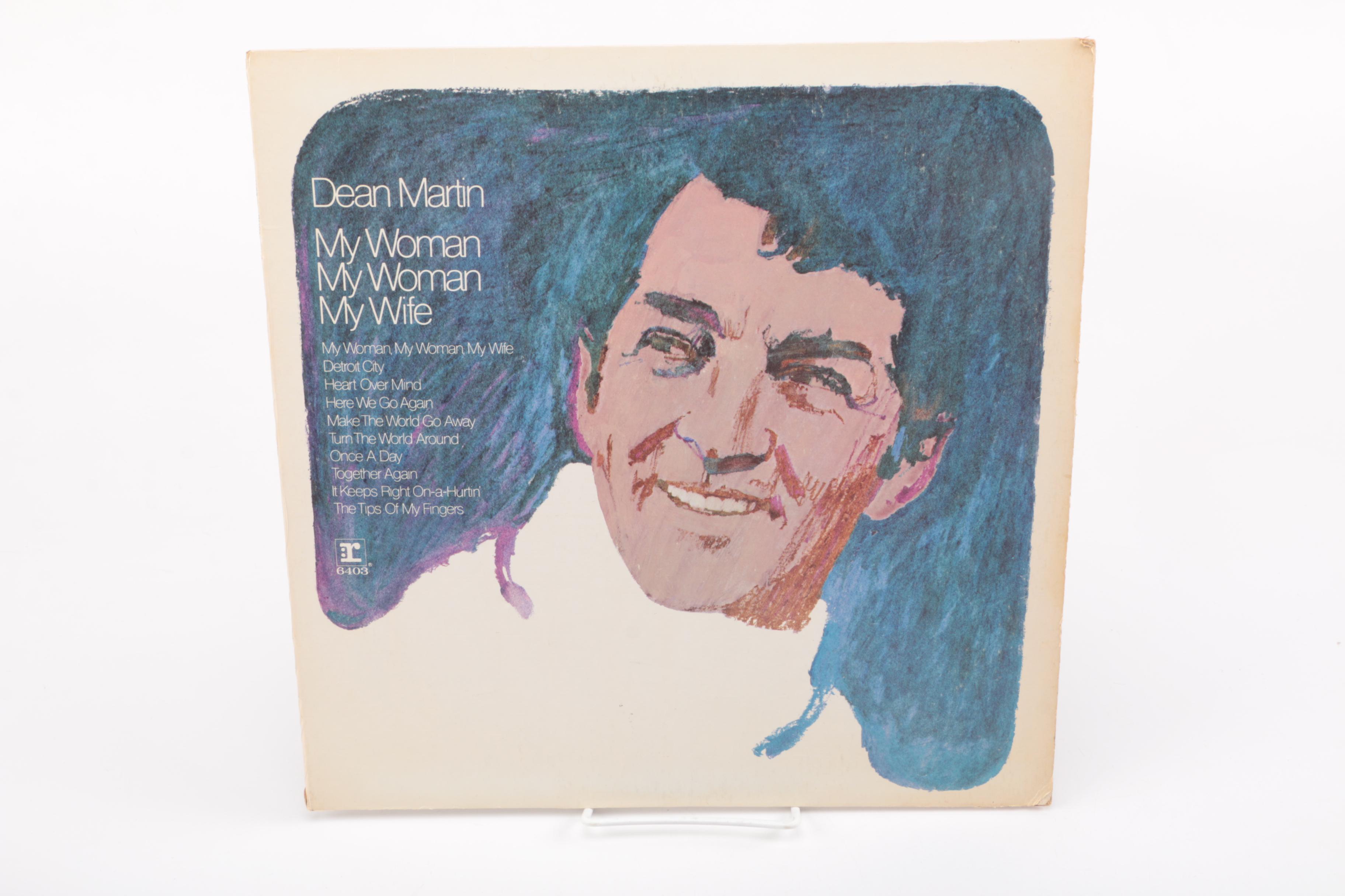 Vintage Lounge and Crooner Records Including Dean Martin, Tom Jones