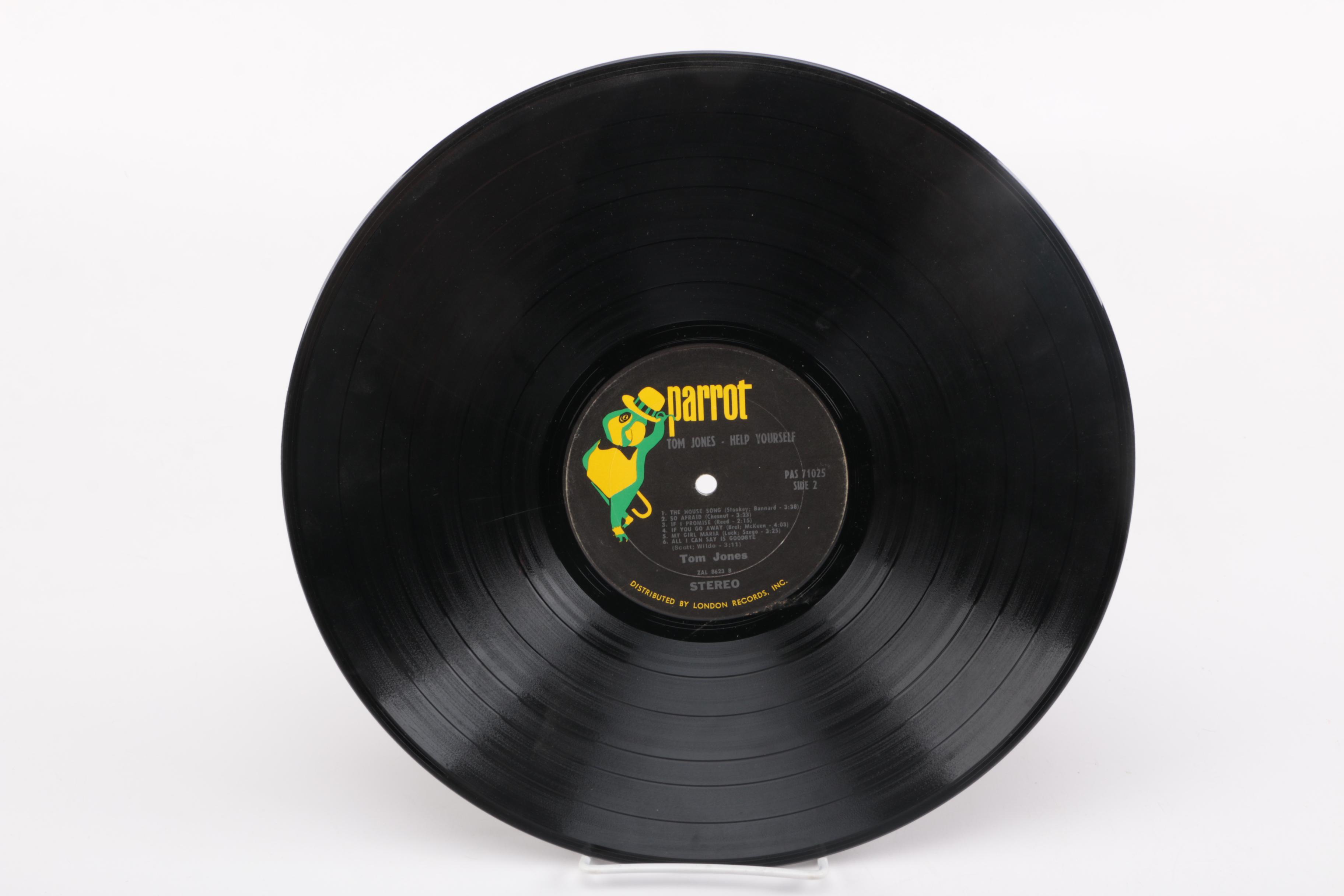 Vintage Lounge and Crooner Records Including Dean Martin, Tom Jones