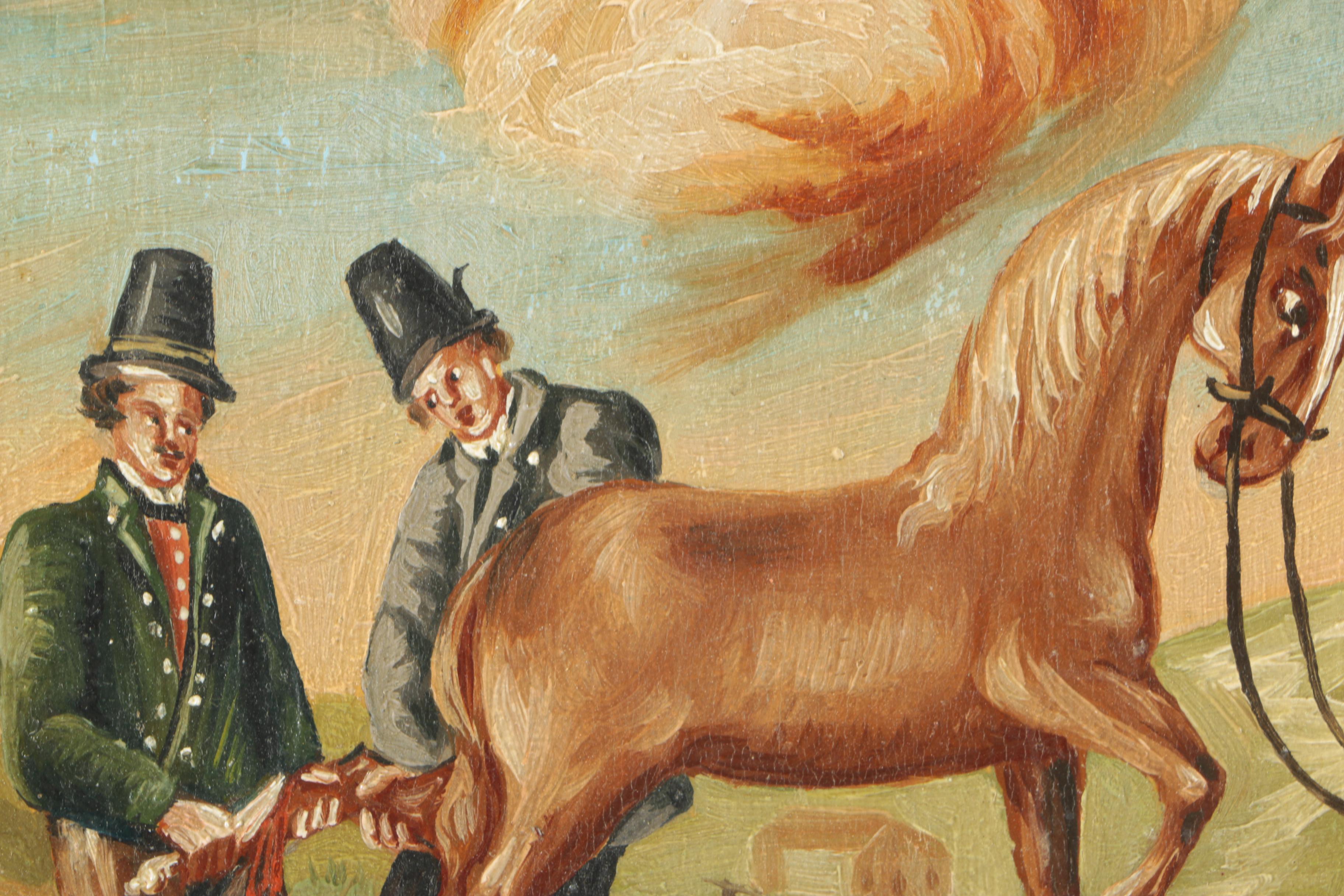 Oil Painting of St. Eloy, Patron of Farriers