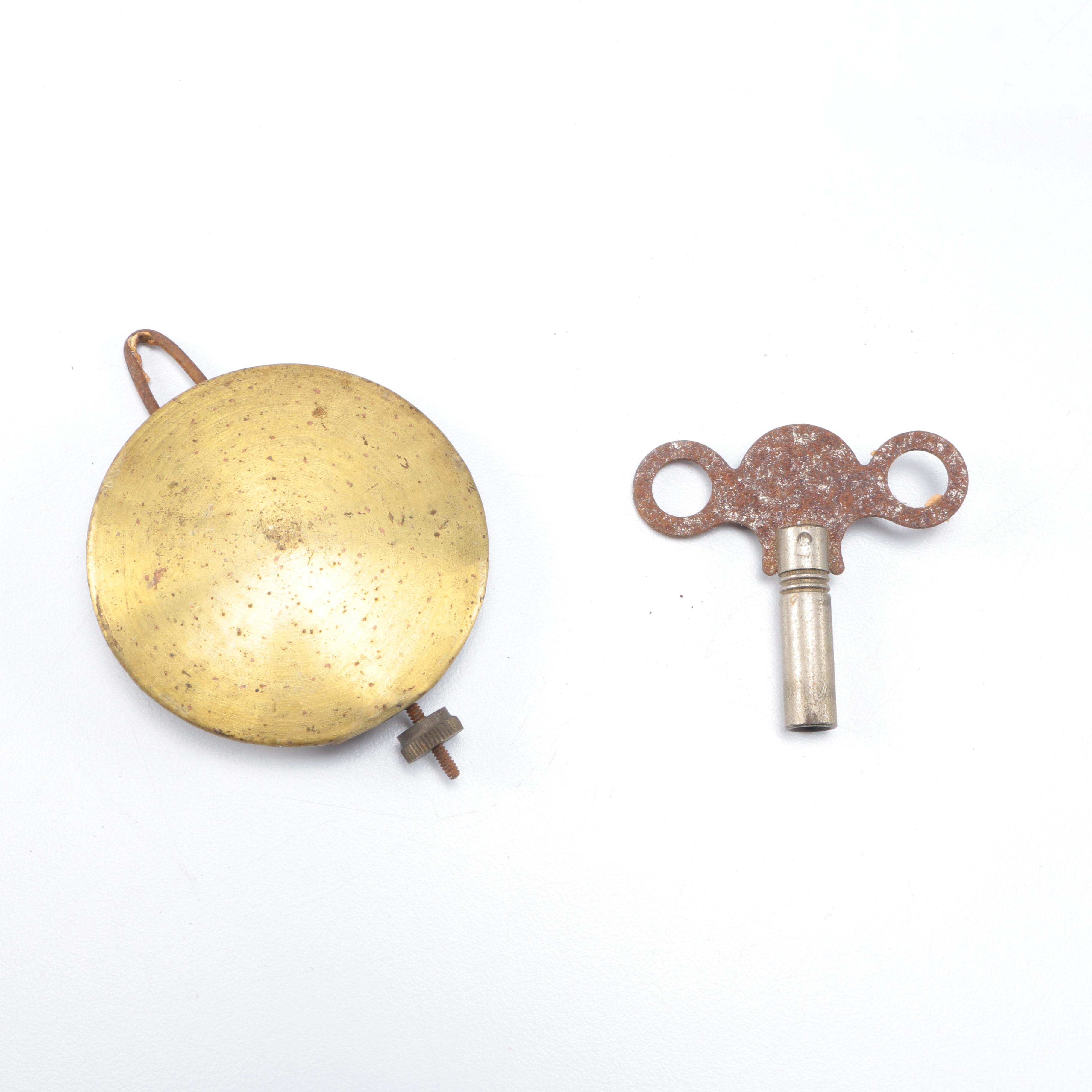 Vintage New Haven Banjo Wall Clock