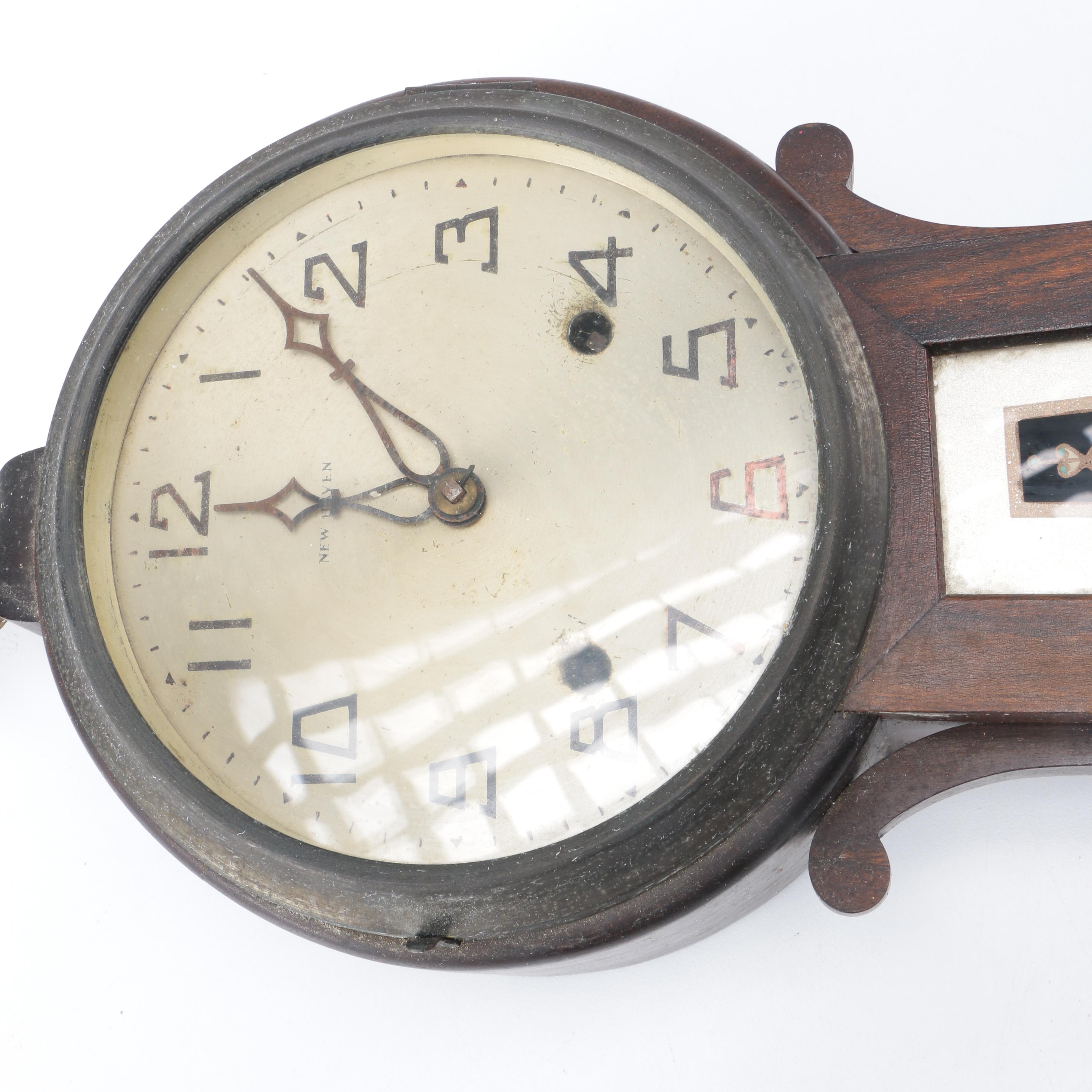 Vintage New Haven Banjo Wall Clock