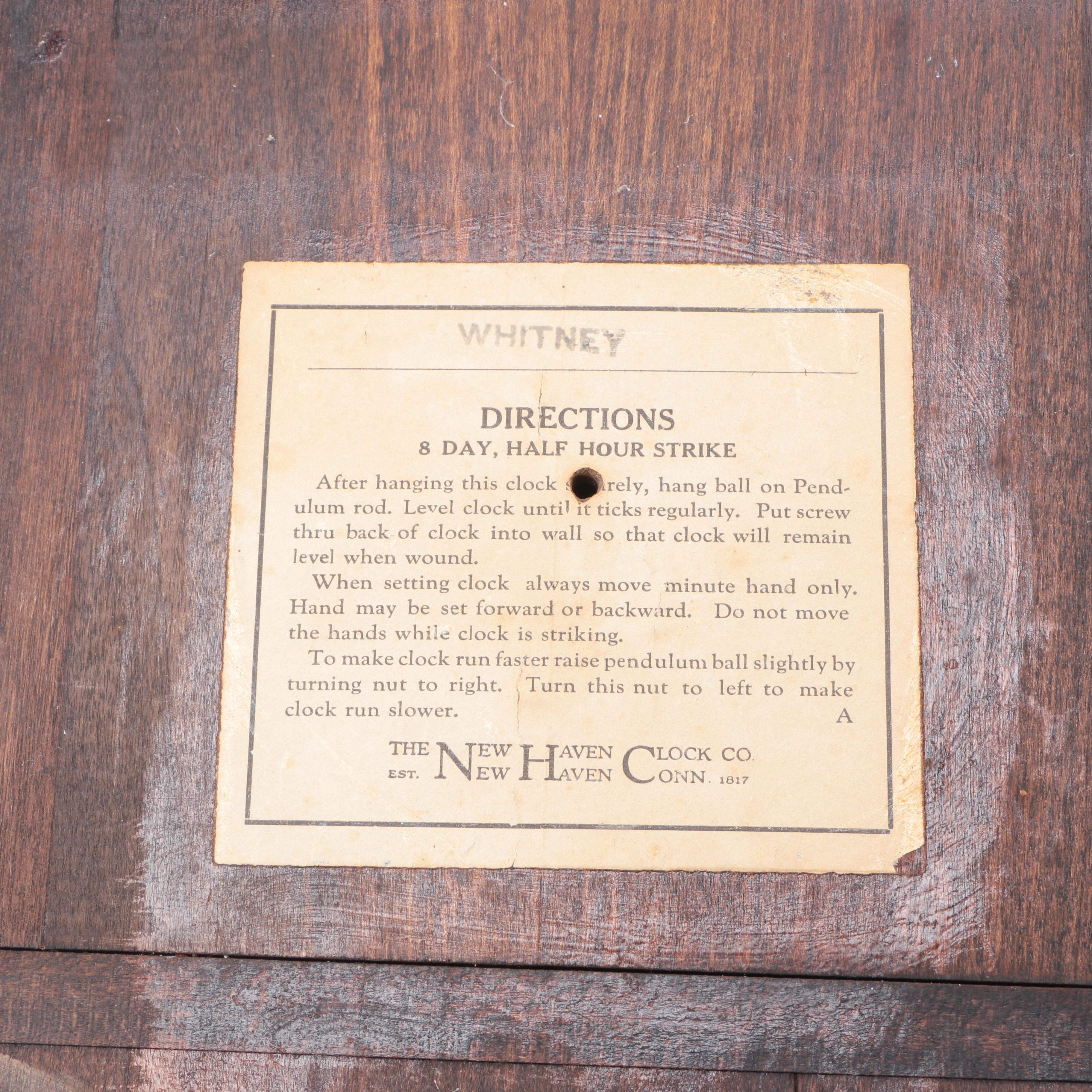 Vintage New Haven Banjo Wall Clock