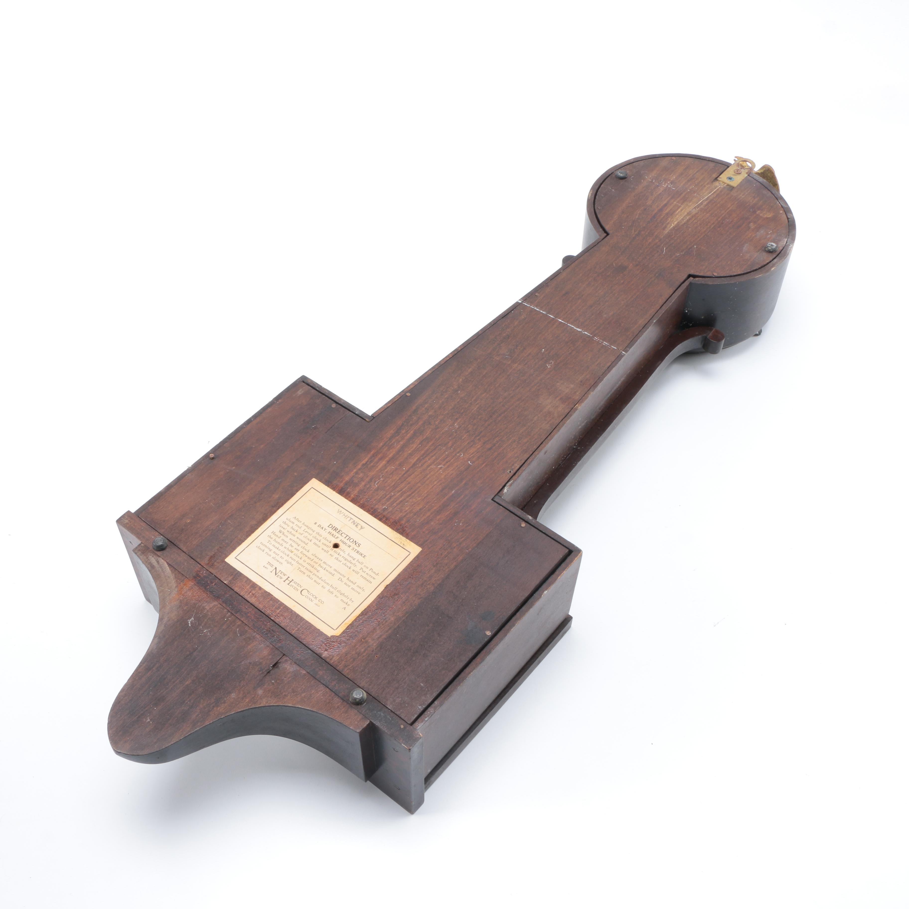 Vintage New Haven Banjo Wall Clock