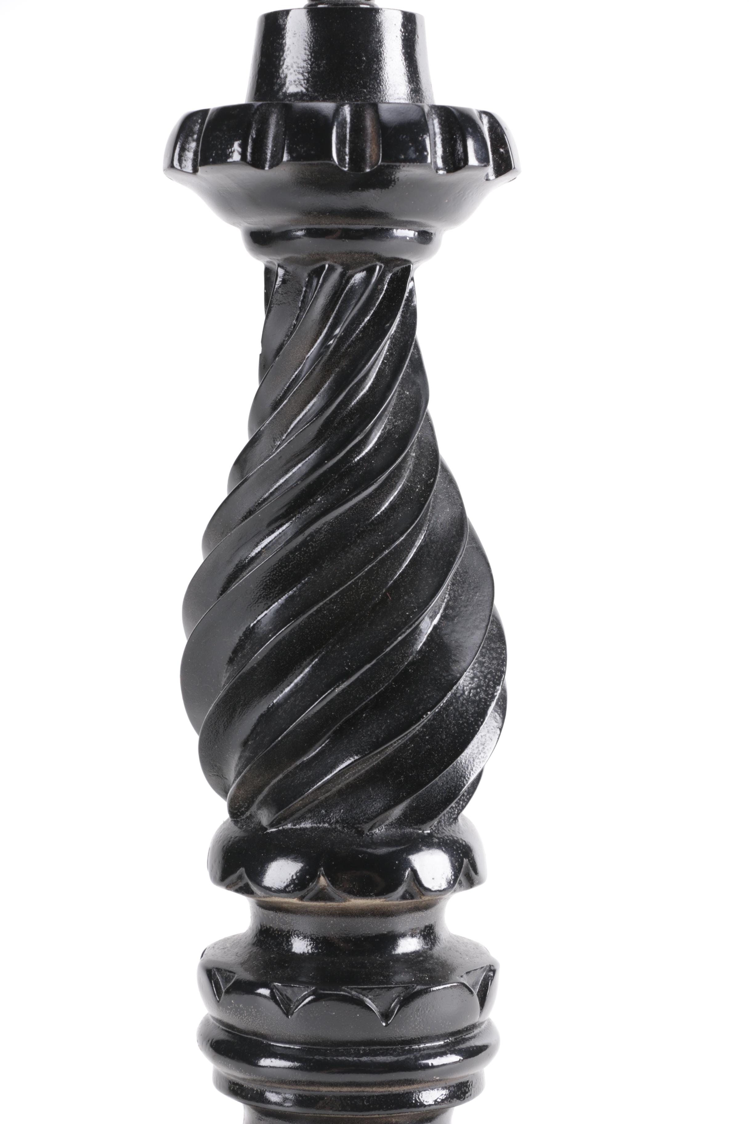 Wooden Lamp Spiral Turned Lamp