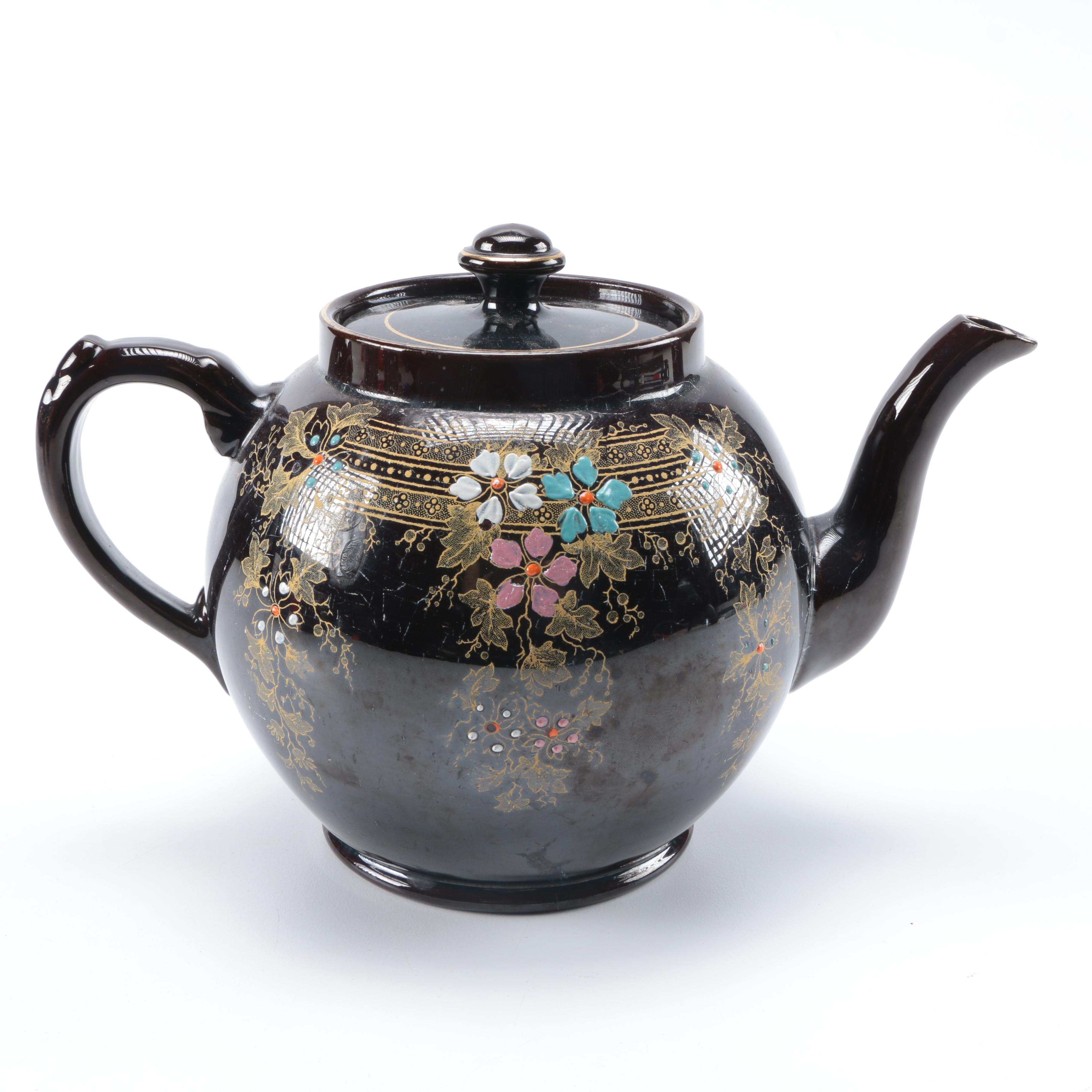 Gibsons England Ceramic Teapot and Japanese Sugar and Creamer