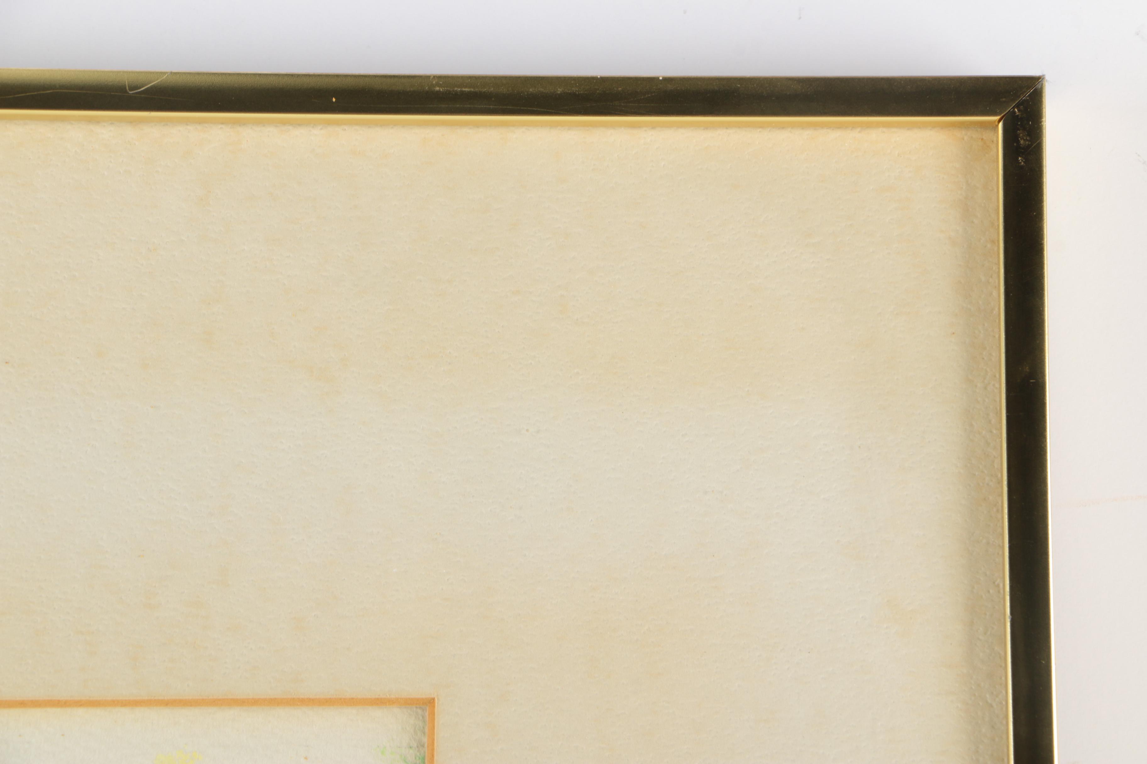 N. Cohen Still Life Oil Painting on Paper