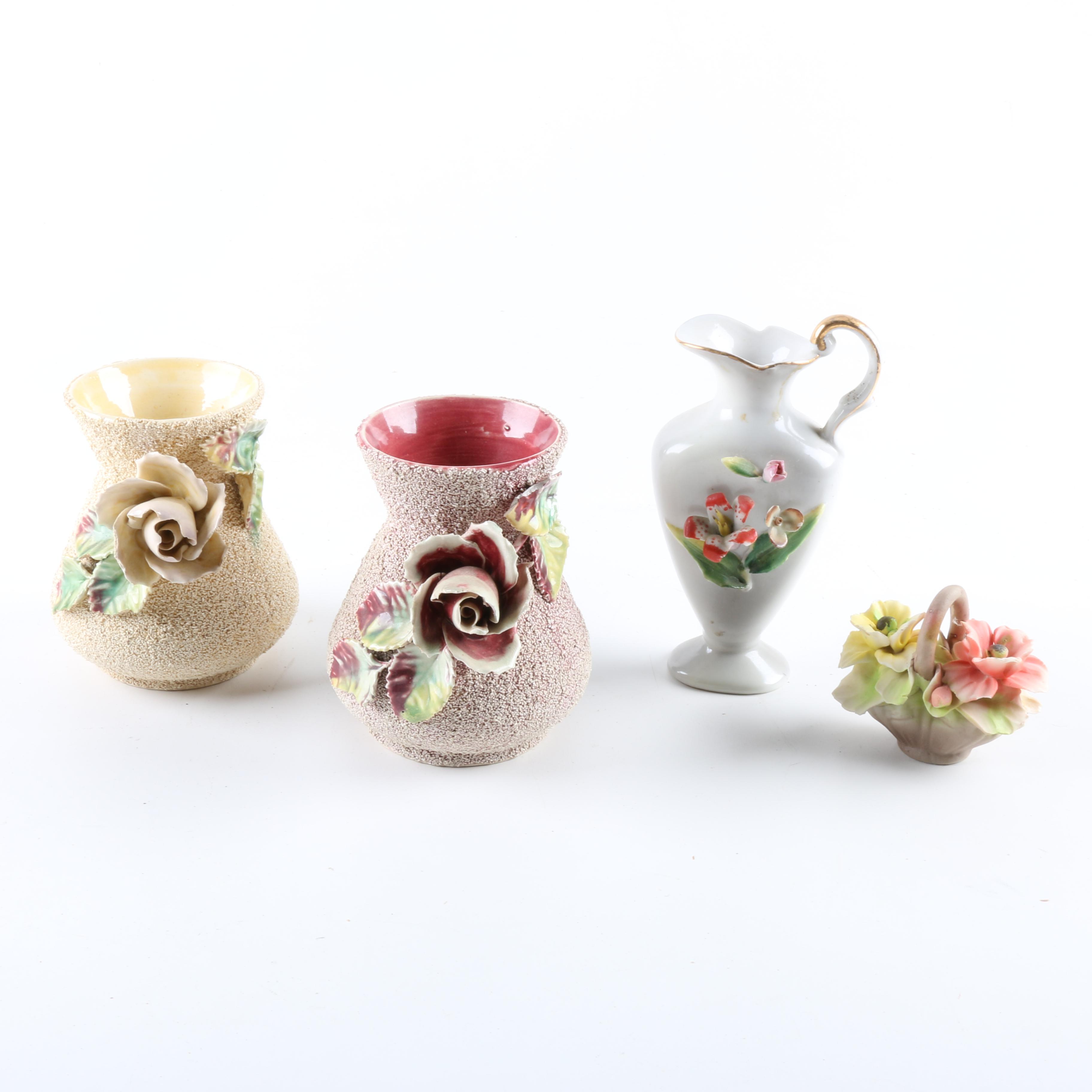 Samuel Lear Earthenware Vases