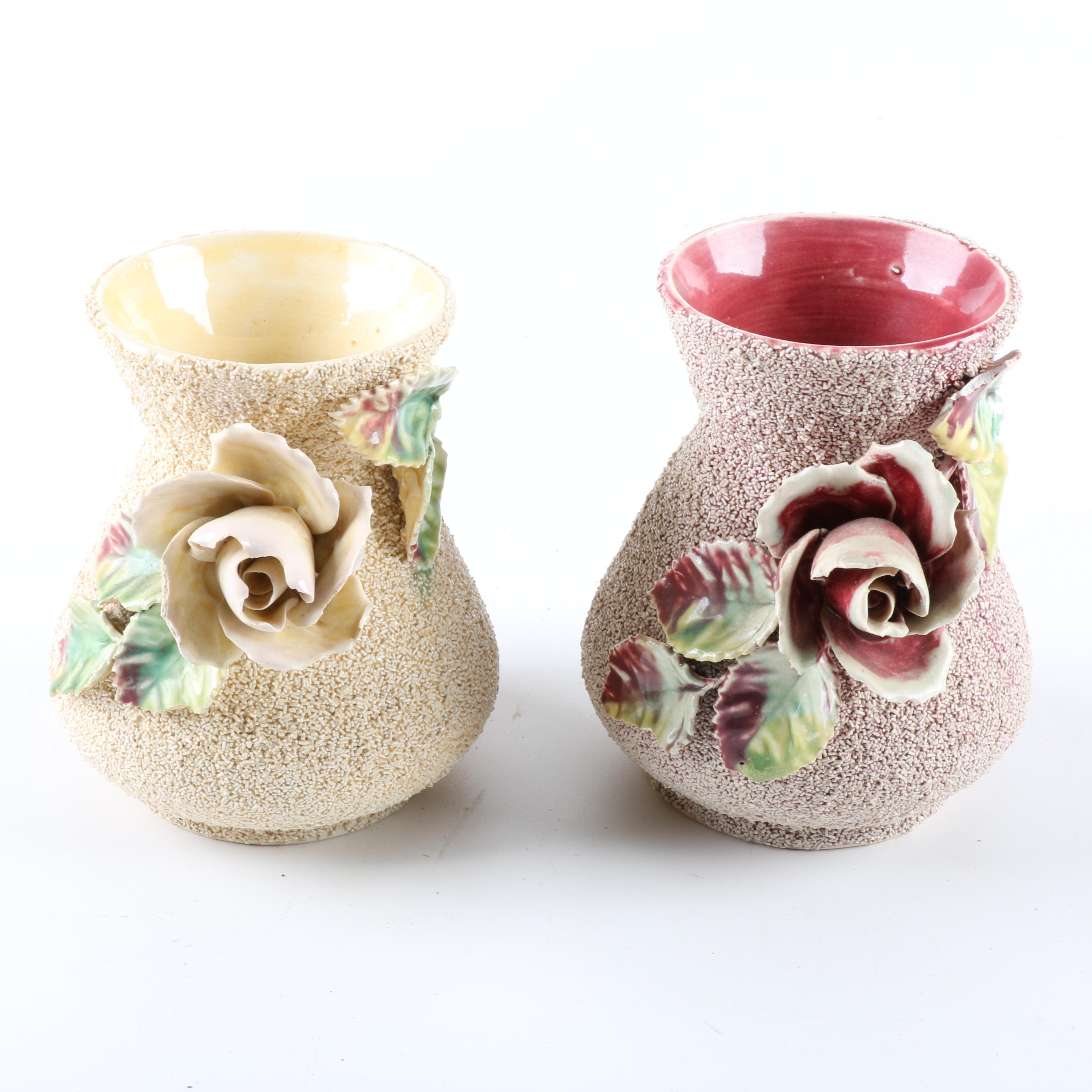 Samuel Lear Earthenware Vases