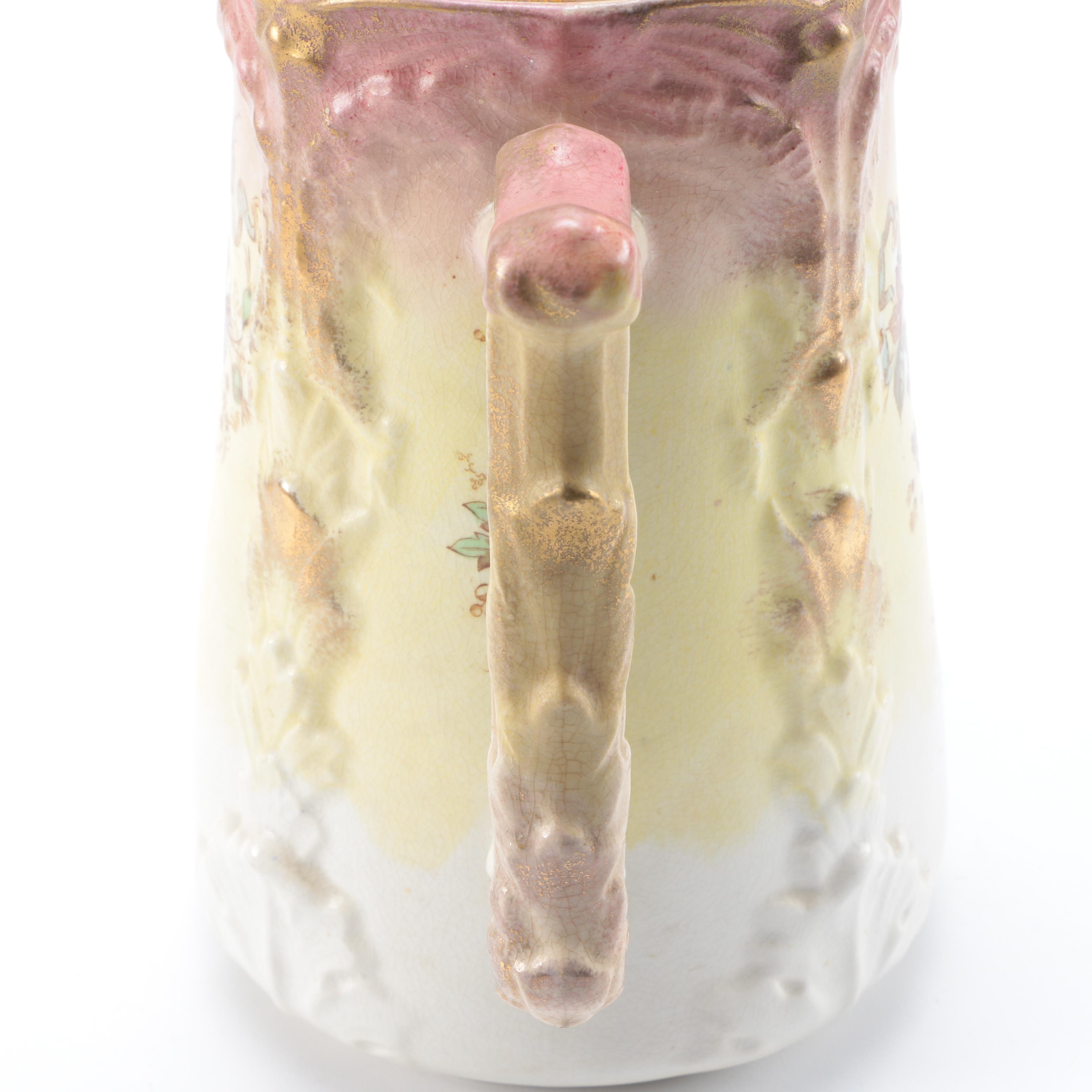 Antique Burroughs and Mountford Ceramic Chocolate Pot