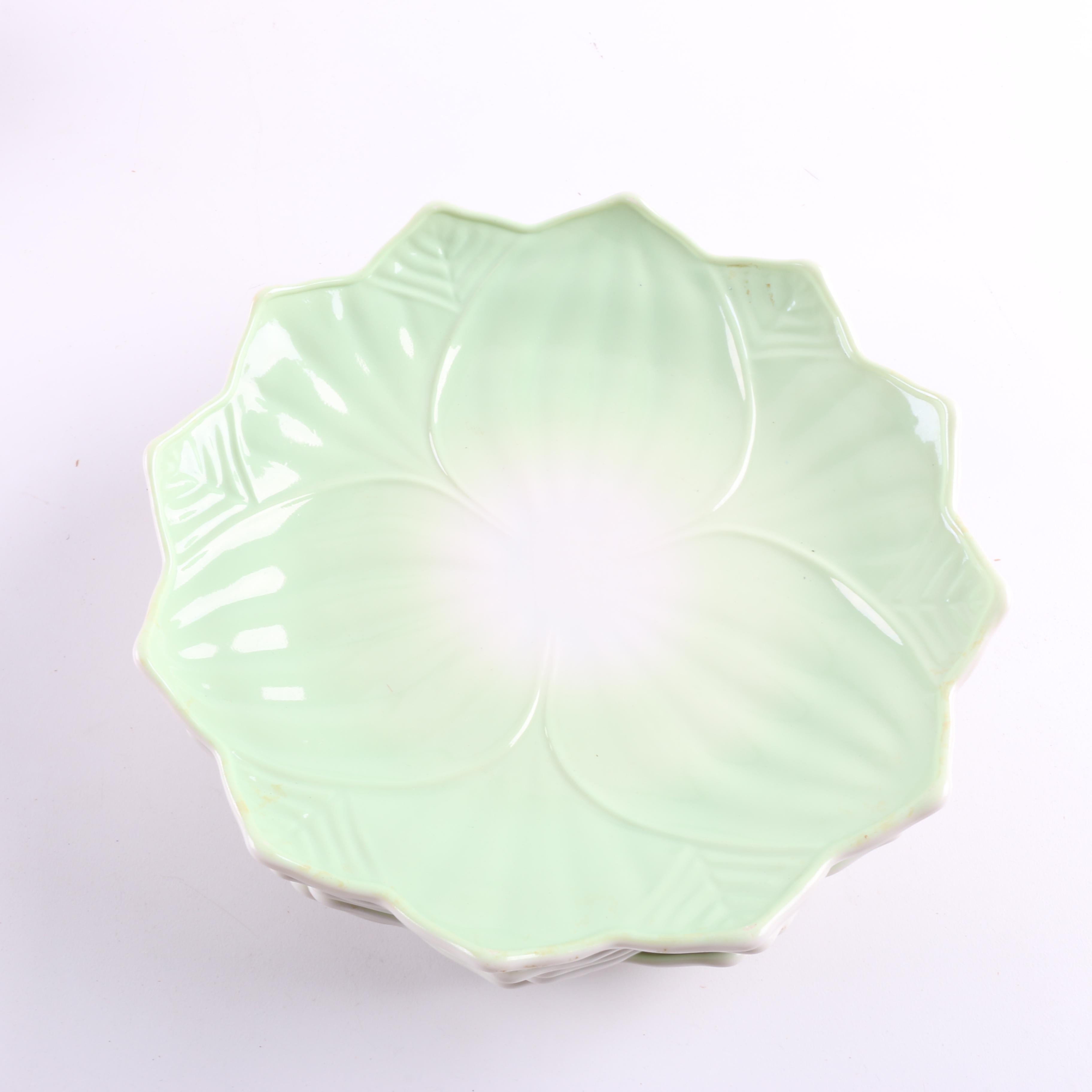 Vintage Multi Colored Flower Shaped Bowls and Saucers