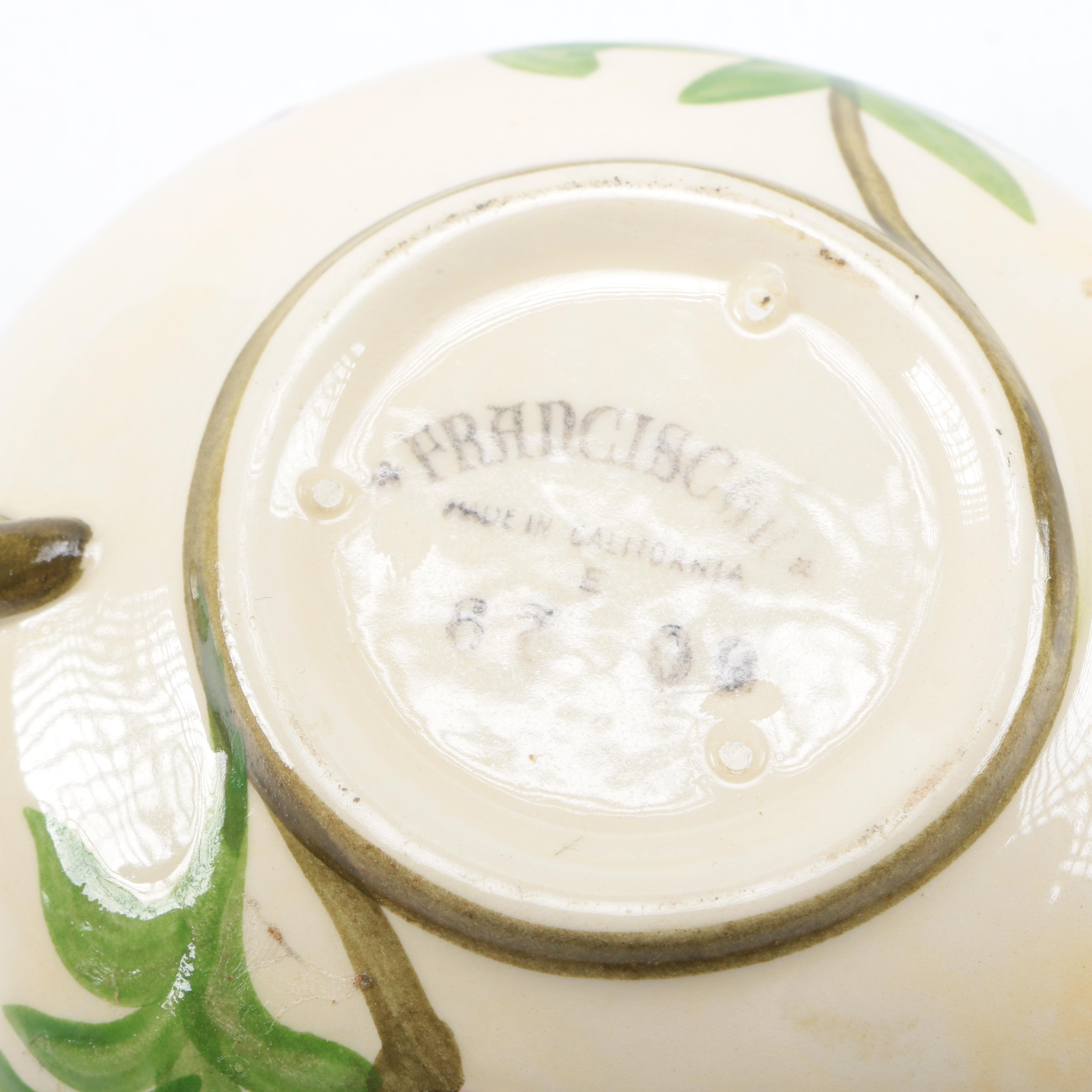 Franciscan Earthenware "Poppy" Dishes