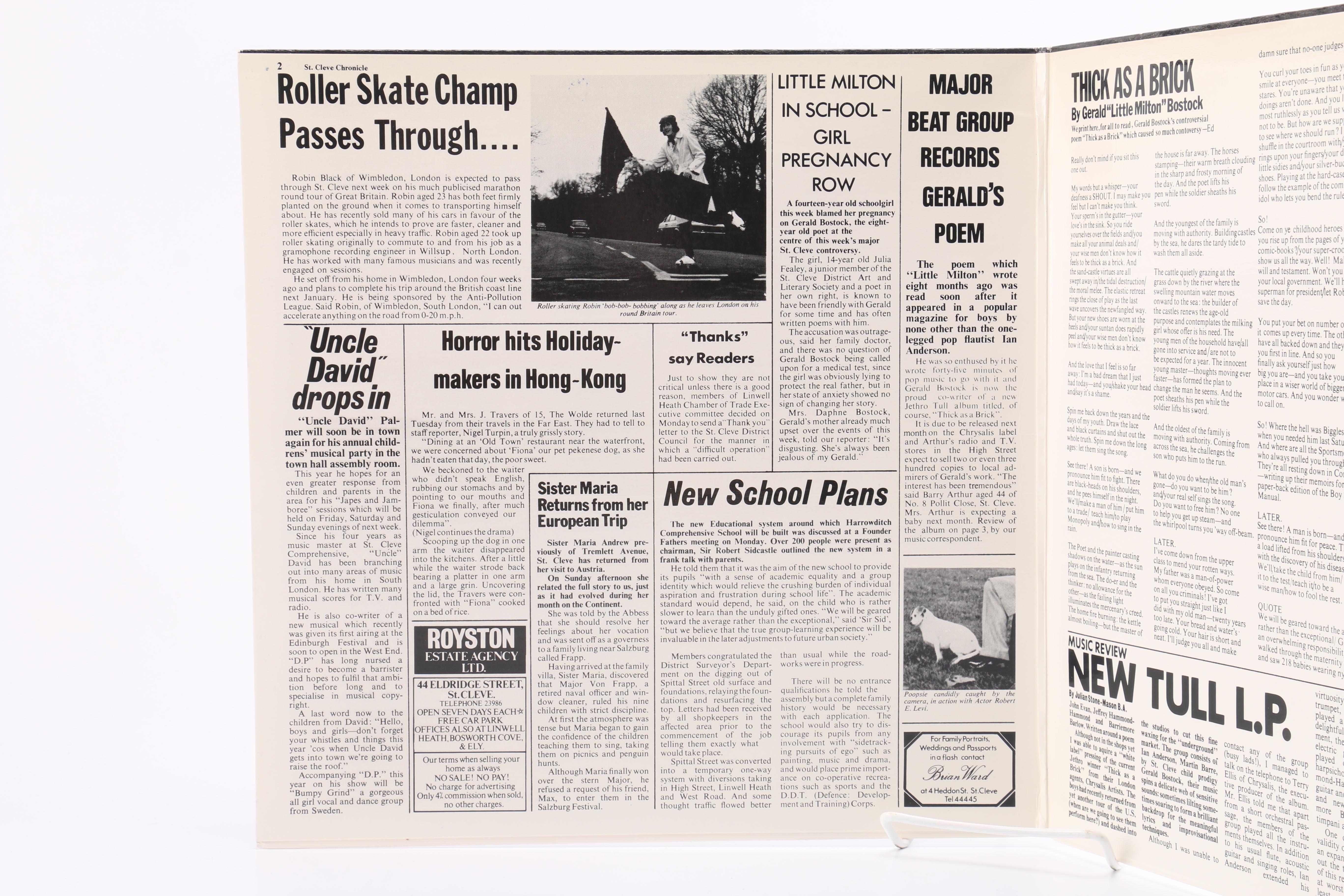 Limited Edition Mobile Fidelity Sound Lab Pressing of Jethro Tull's "Thick as A Brick"