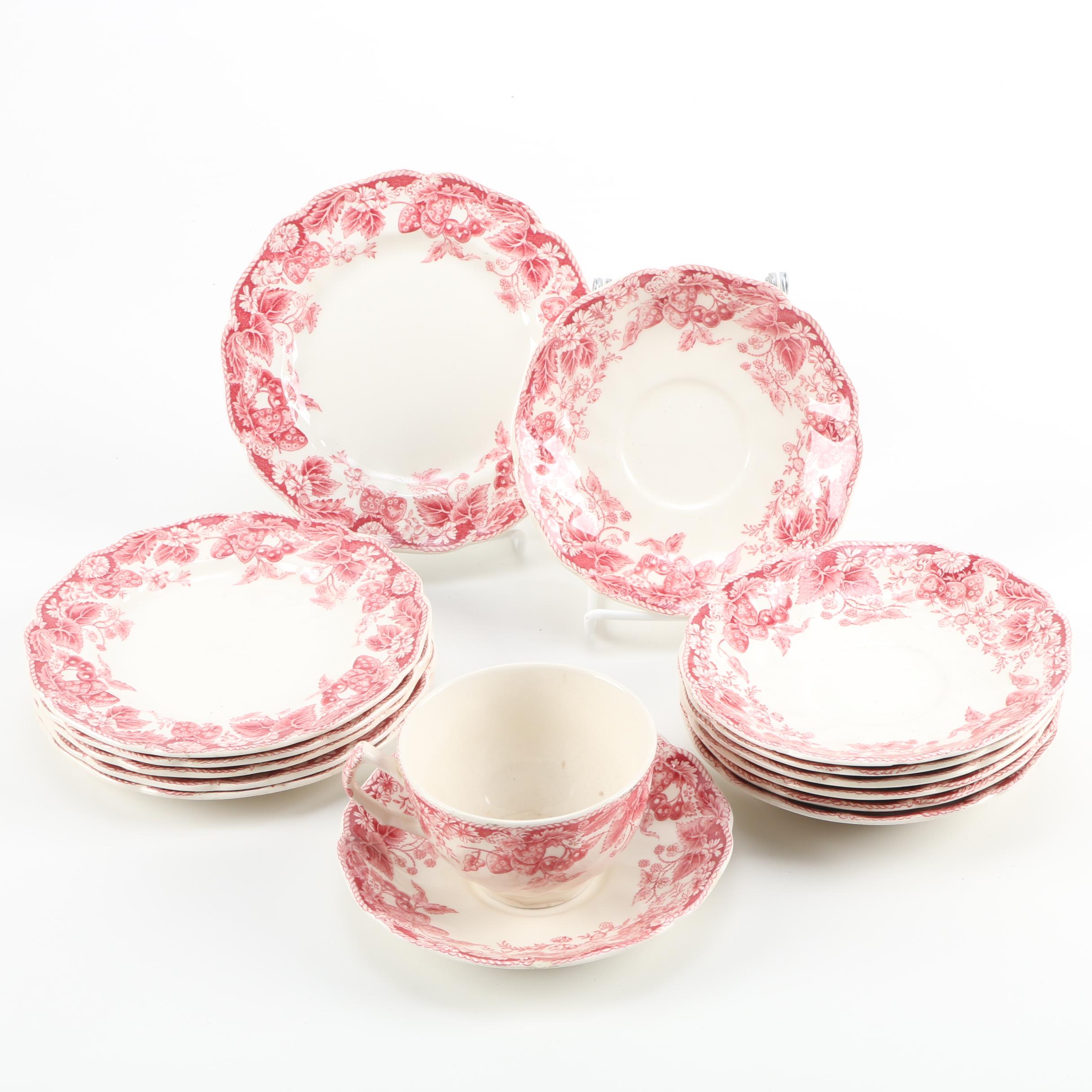 Johnson Brothers "Strawberry Fair" Ironstone Tableware