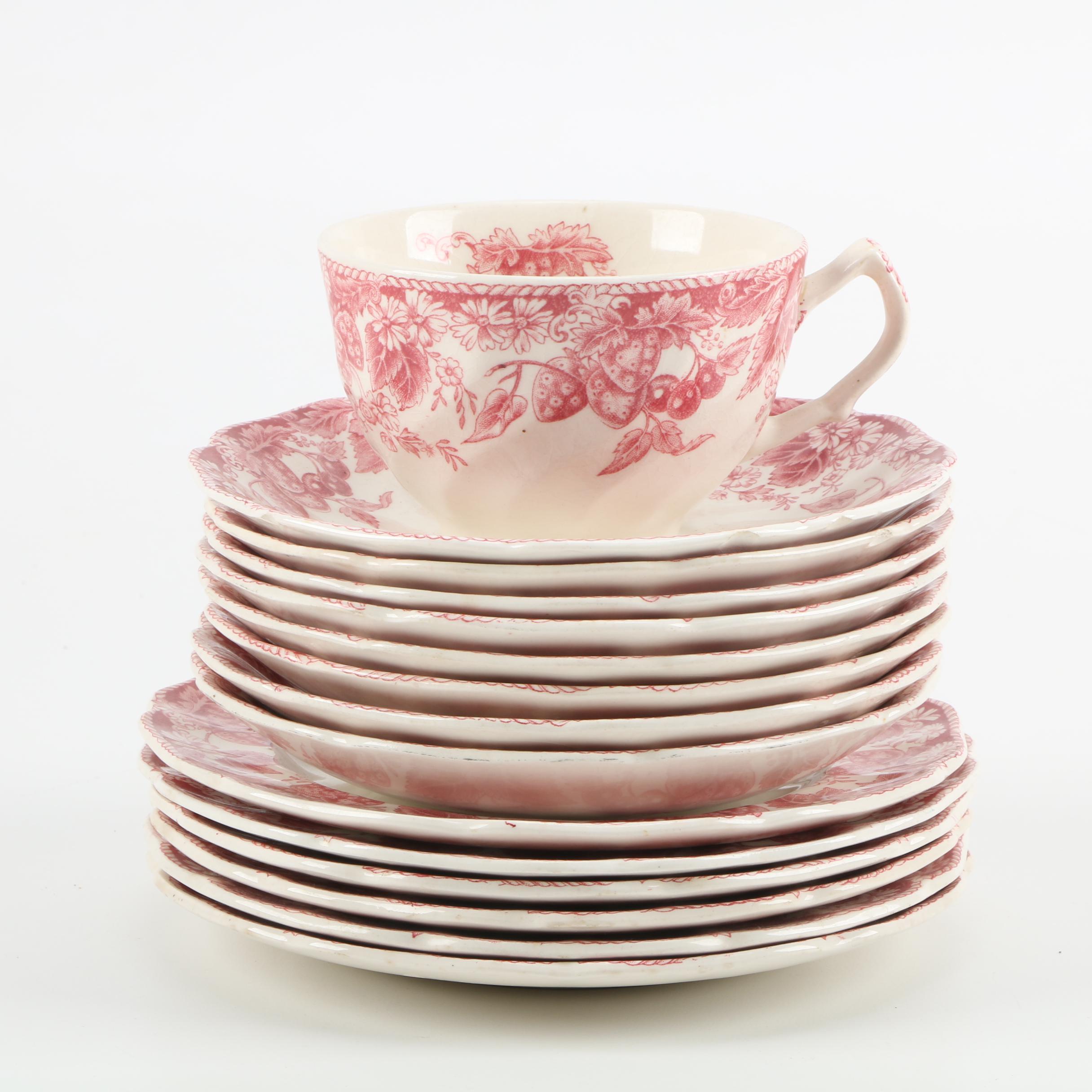 Johnson Brothers "Strawberry Fair" Ironstone Tableware