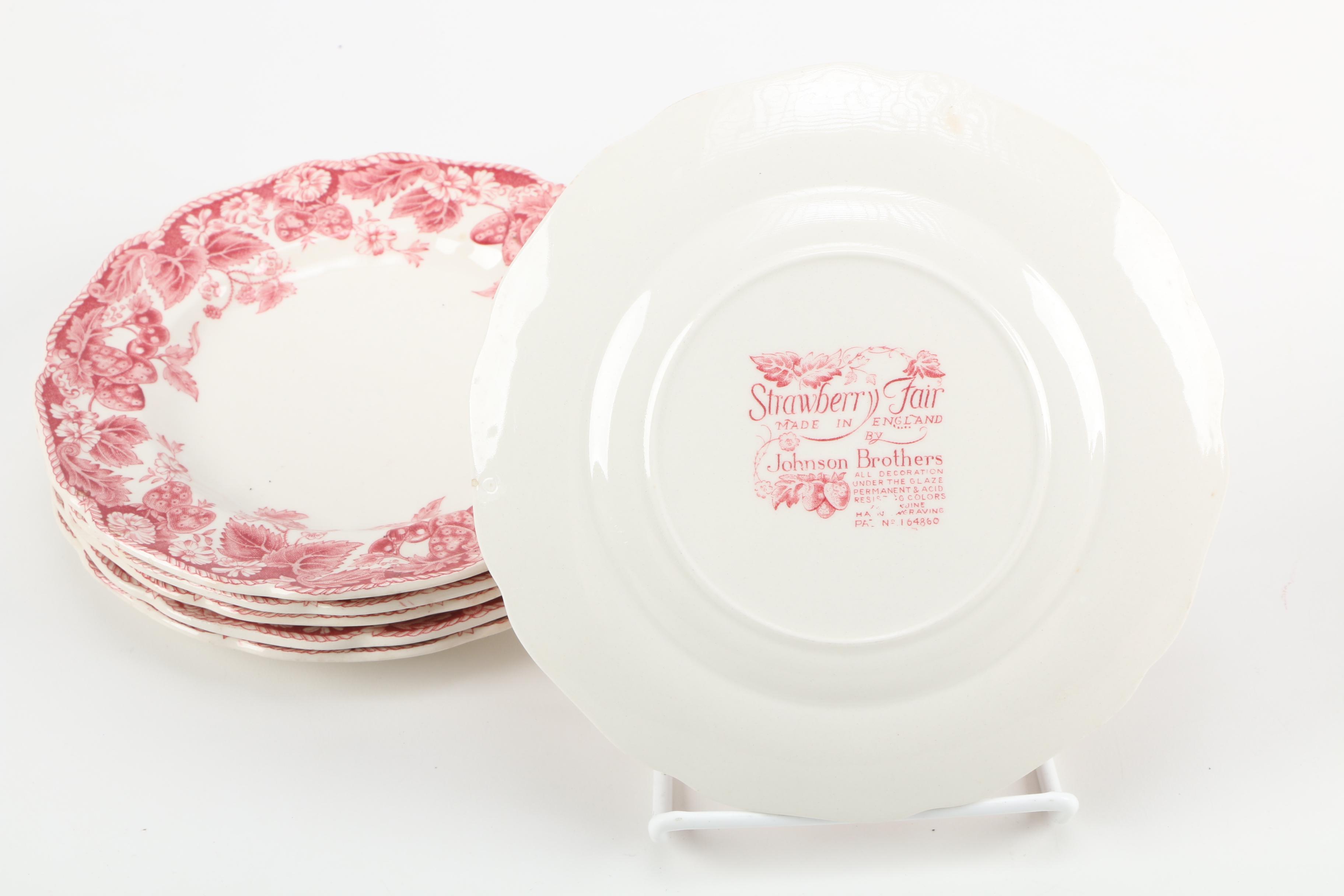 Johnson Brothers "Strawberry Fair" Ironstone Tableware