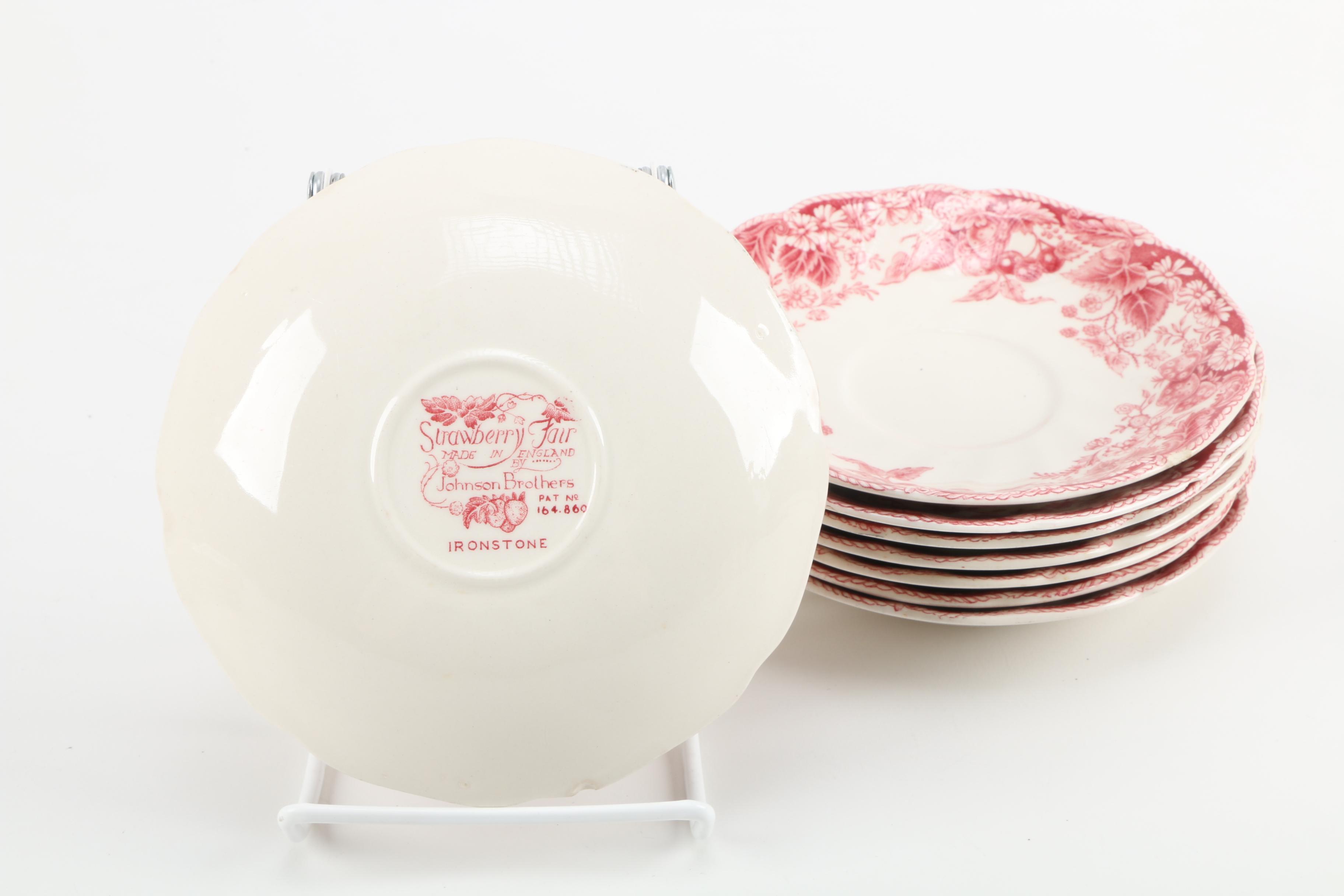 Johnson Brothers "Strawberry Fair" Ironstone Tableware