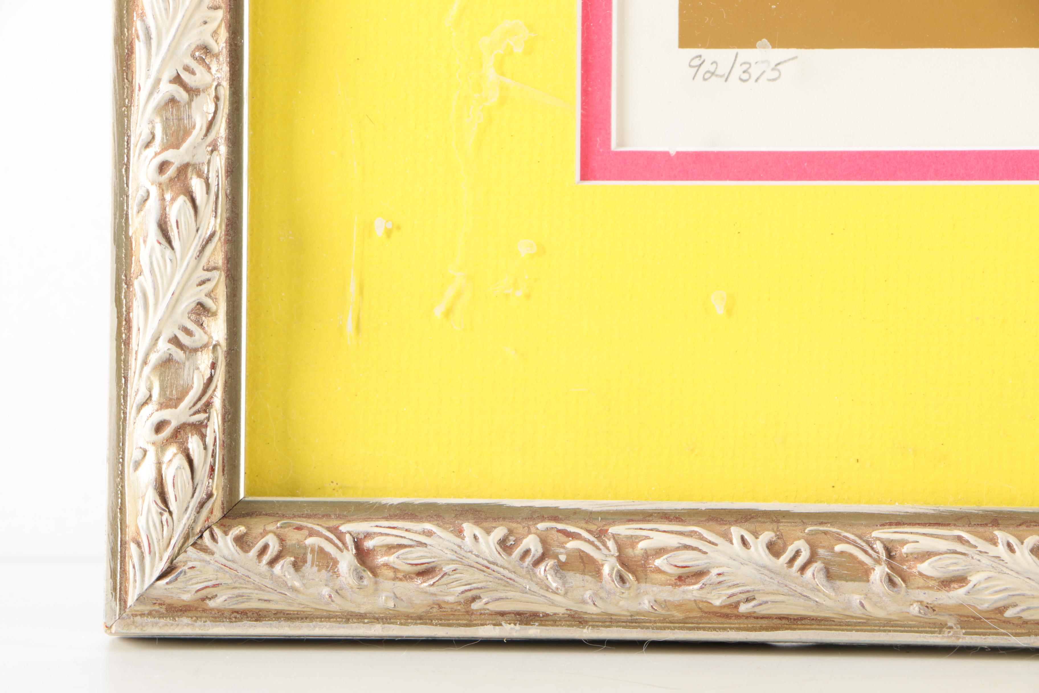 Limited Edition Lithograph of Geometric Art by Isler