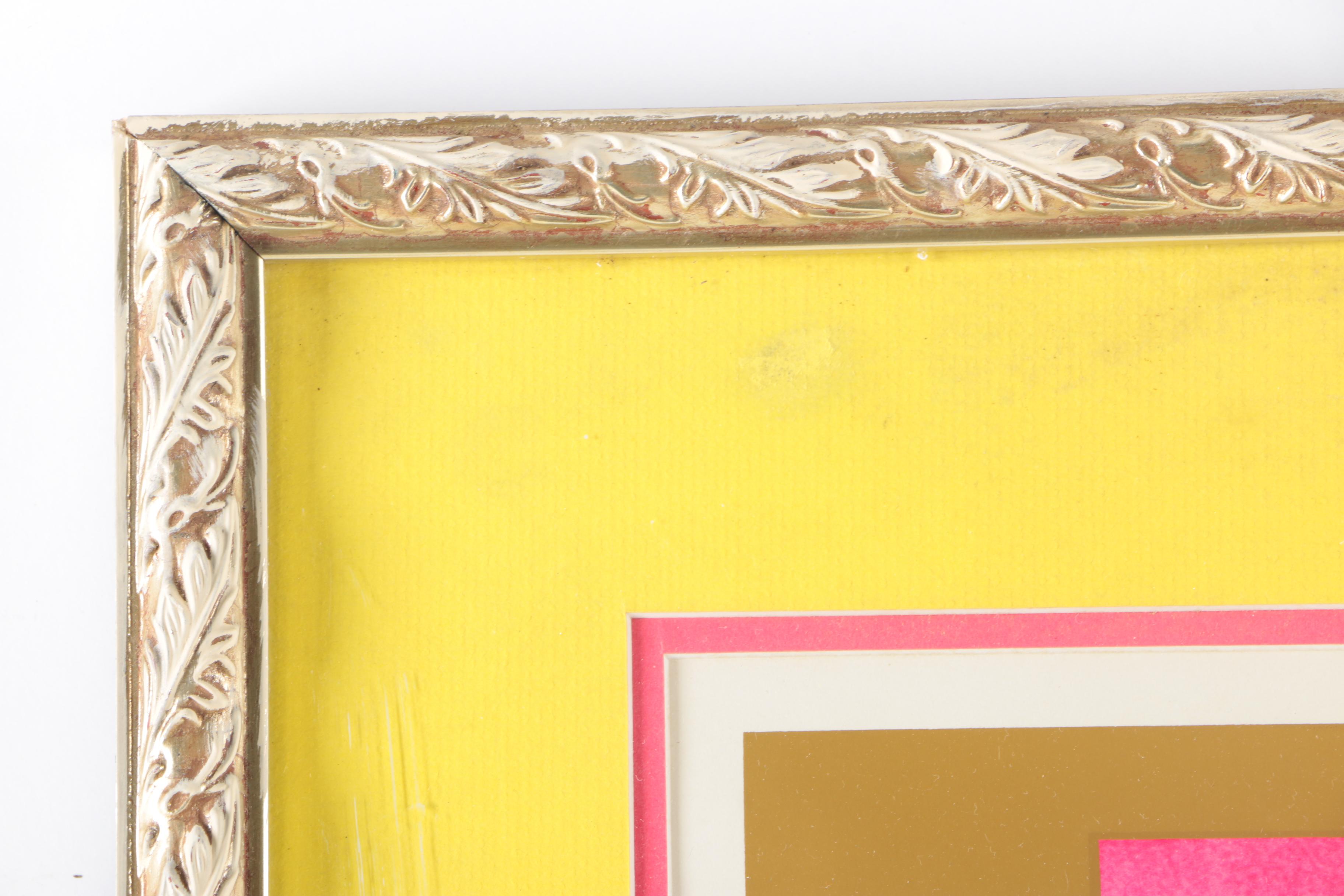 Limited Edition Lithograph of Geometric Art by Isler