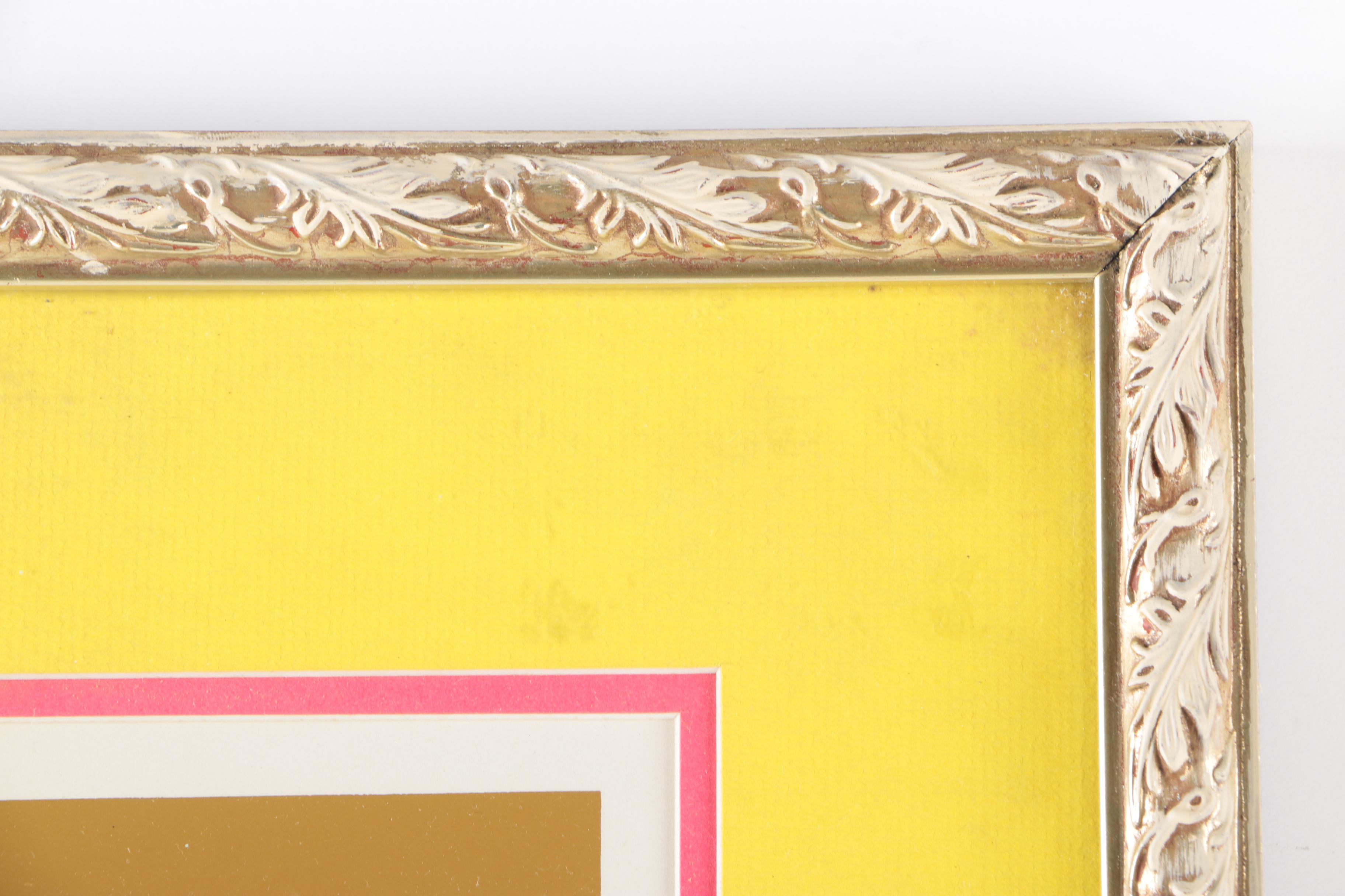 Limited Edition Lithograph of Geometric Art by Isler