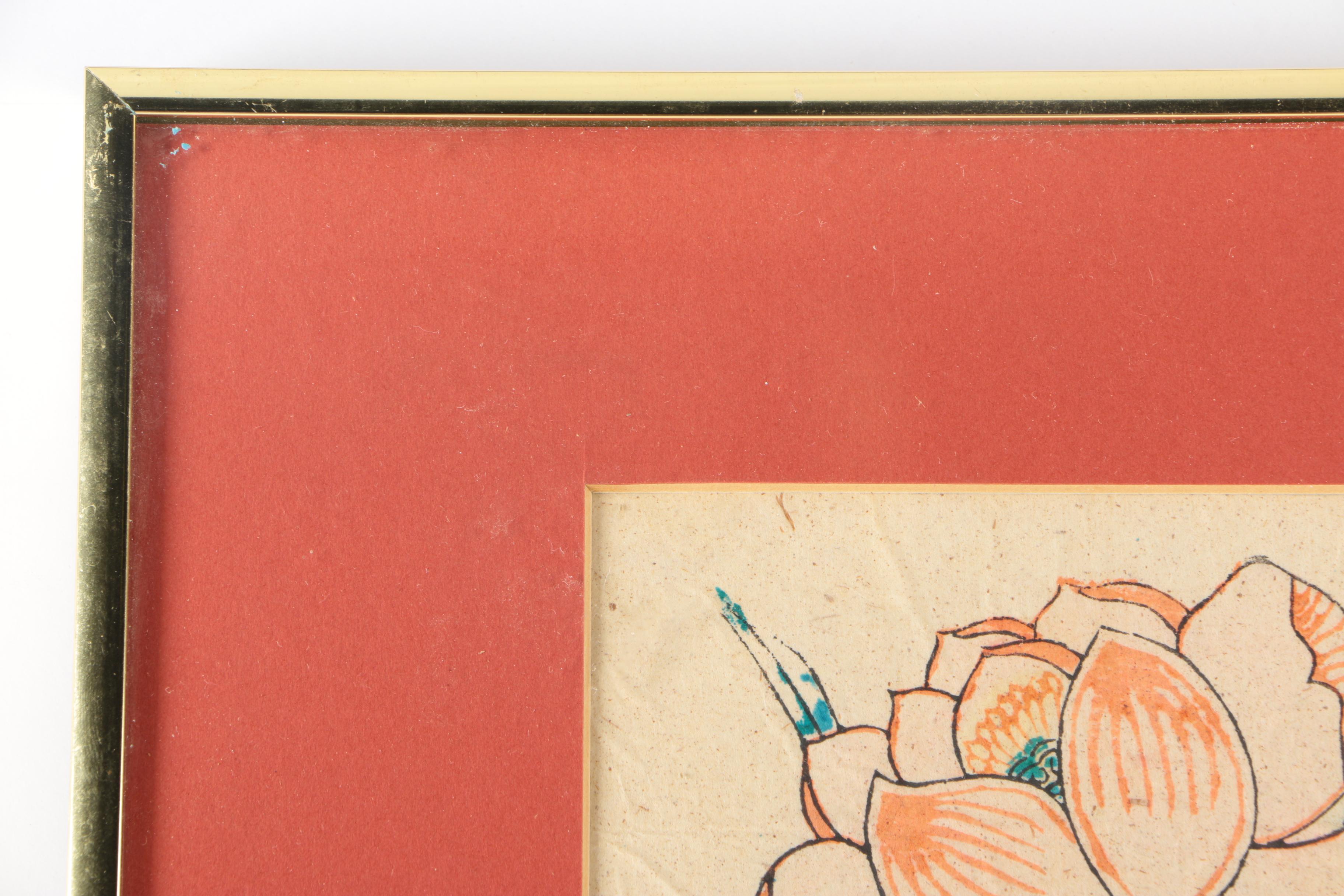 Chinese Floral Woodblock Prints