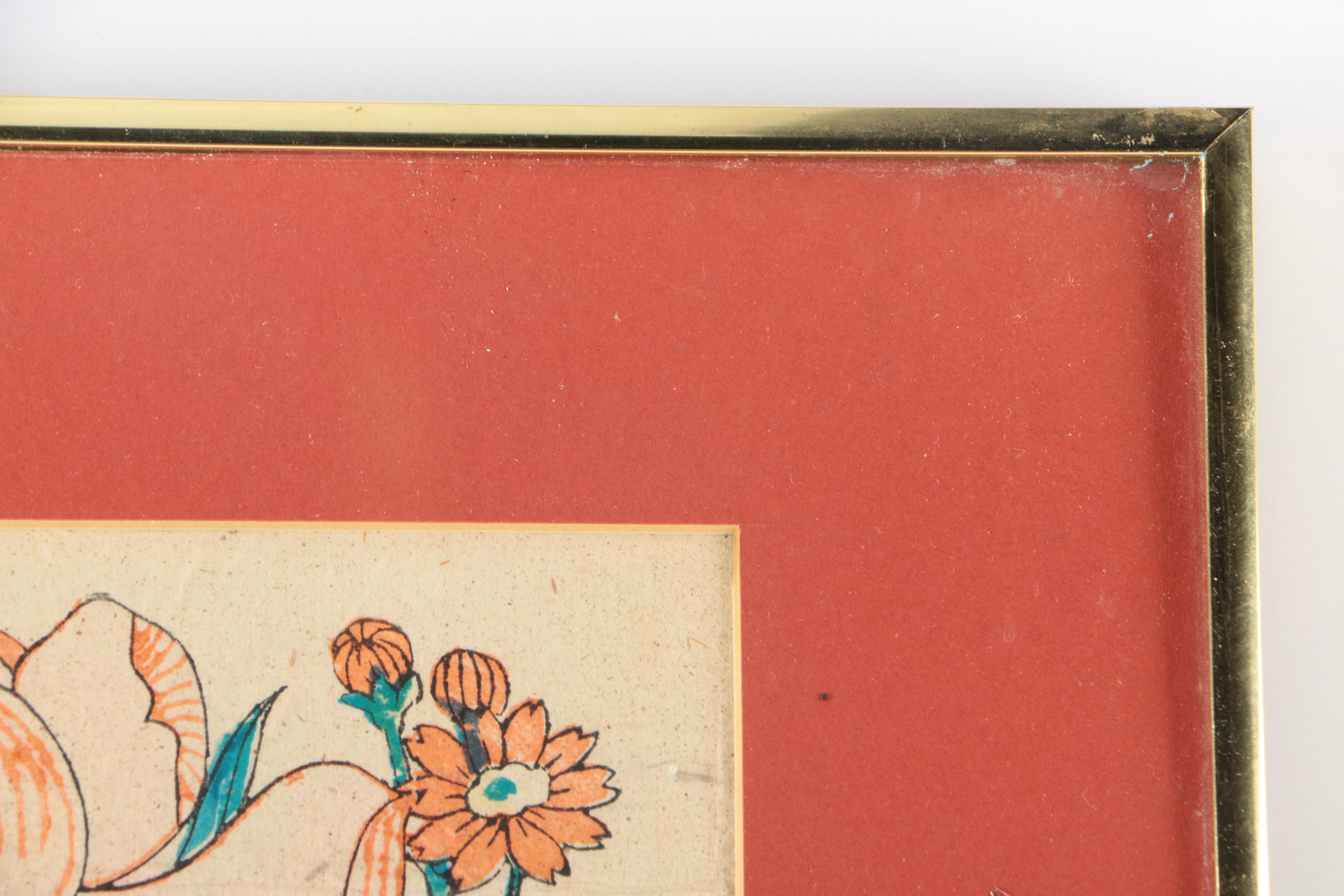 Chinese Floral Woodblock Prints